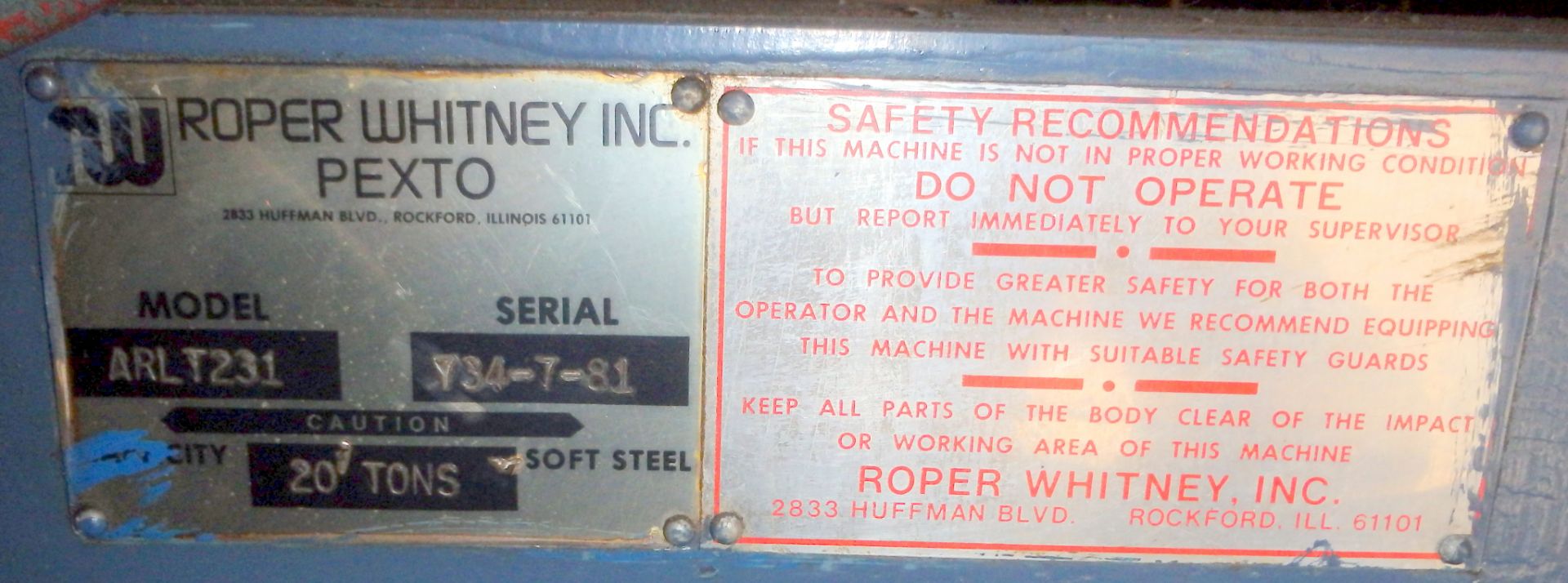 Roper Whitney Mechanical Punch Press - Image 3 of 17