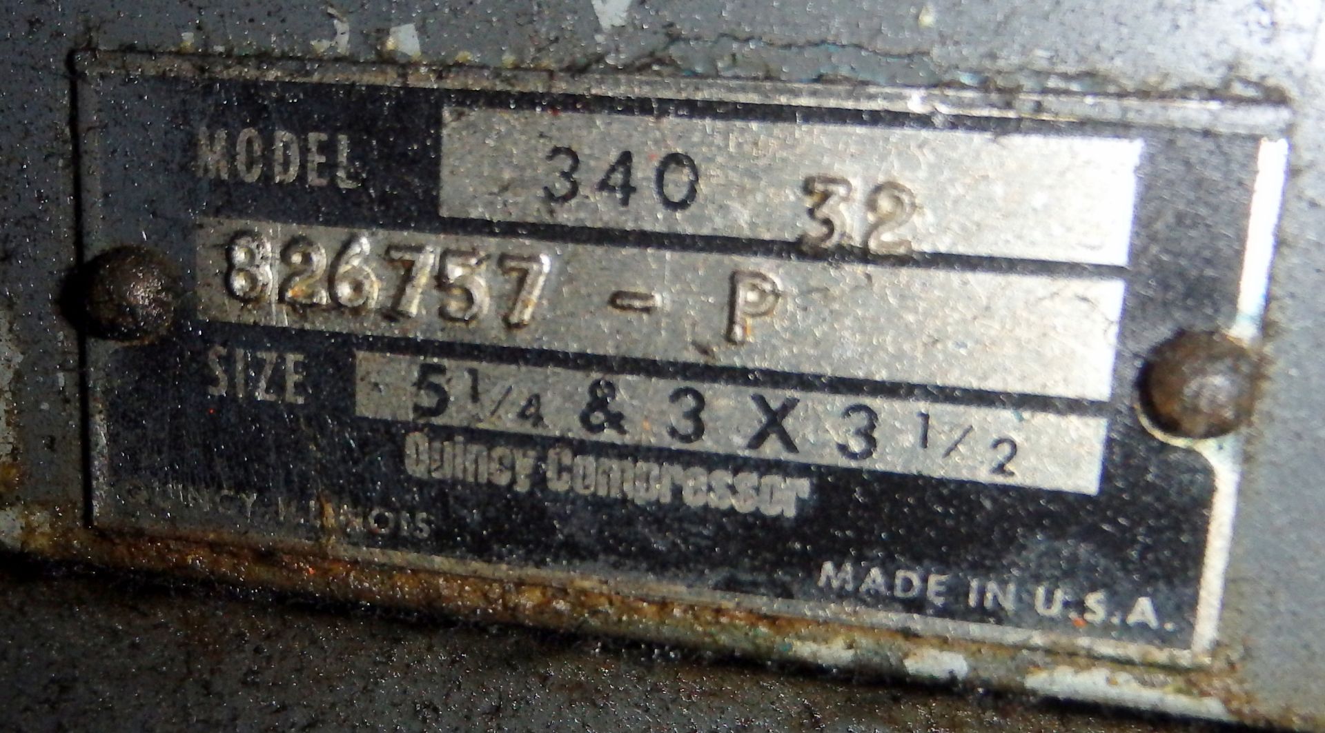 Quincy Air Compressor - Image 2 of 4