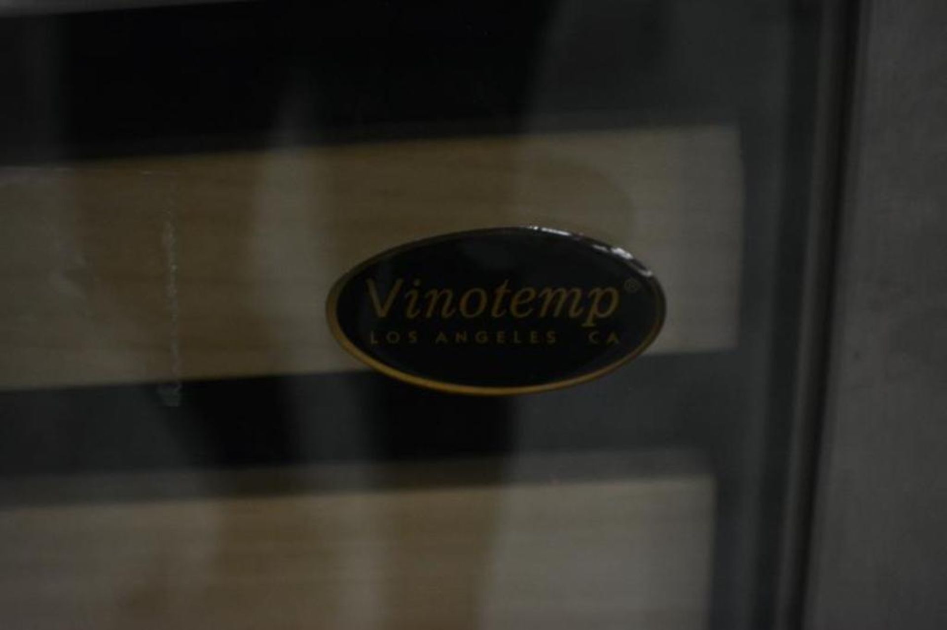 Vinotemp Wine Cellar. Built In Wine Cooler 52 Bottles with Digital Display Wood and Metal Shelves Di - Image 4 of 8