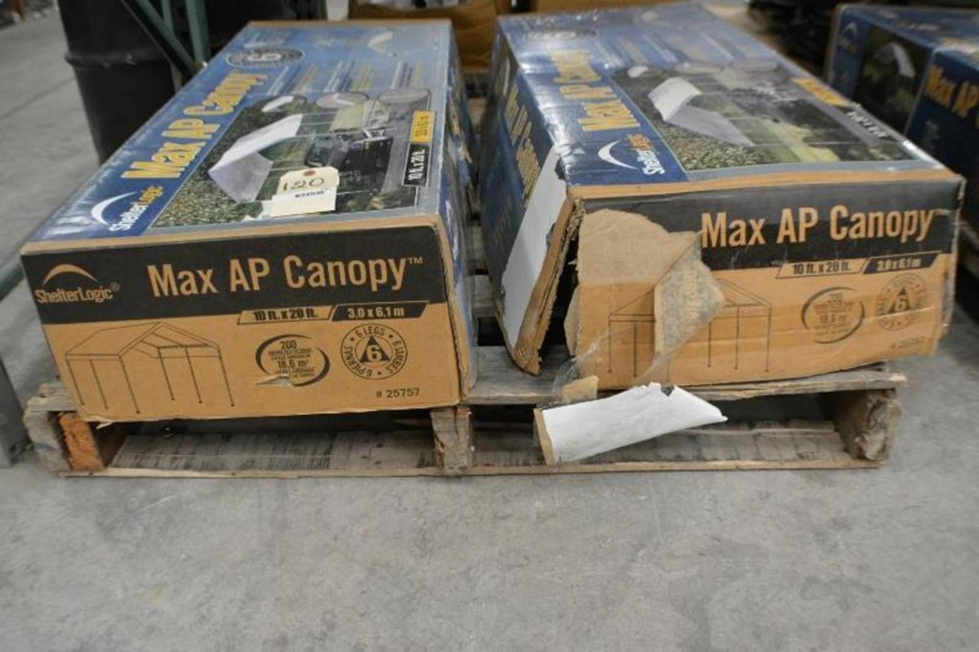 Max AP Canopy Size 10ft X 20ft. No tarps. Contents of Pallet - Image 2 of 3