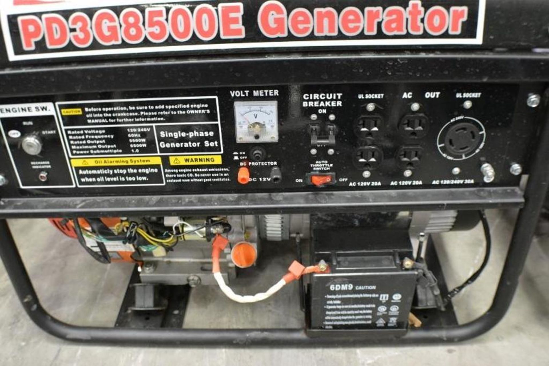 8500 Watts Gasoline Generator 16.0HP with Electric Start 120/240Volts by Powerland - Image 2 of 7
