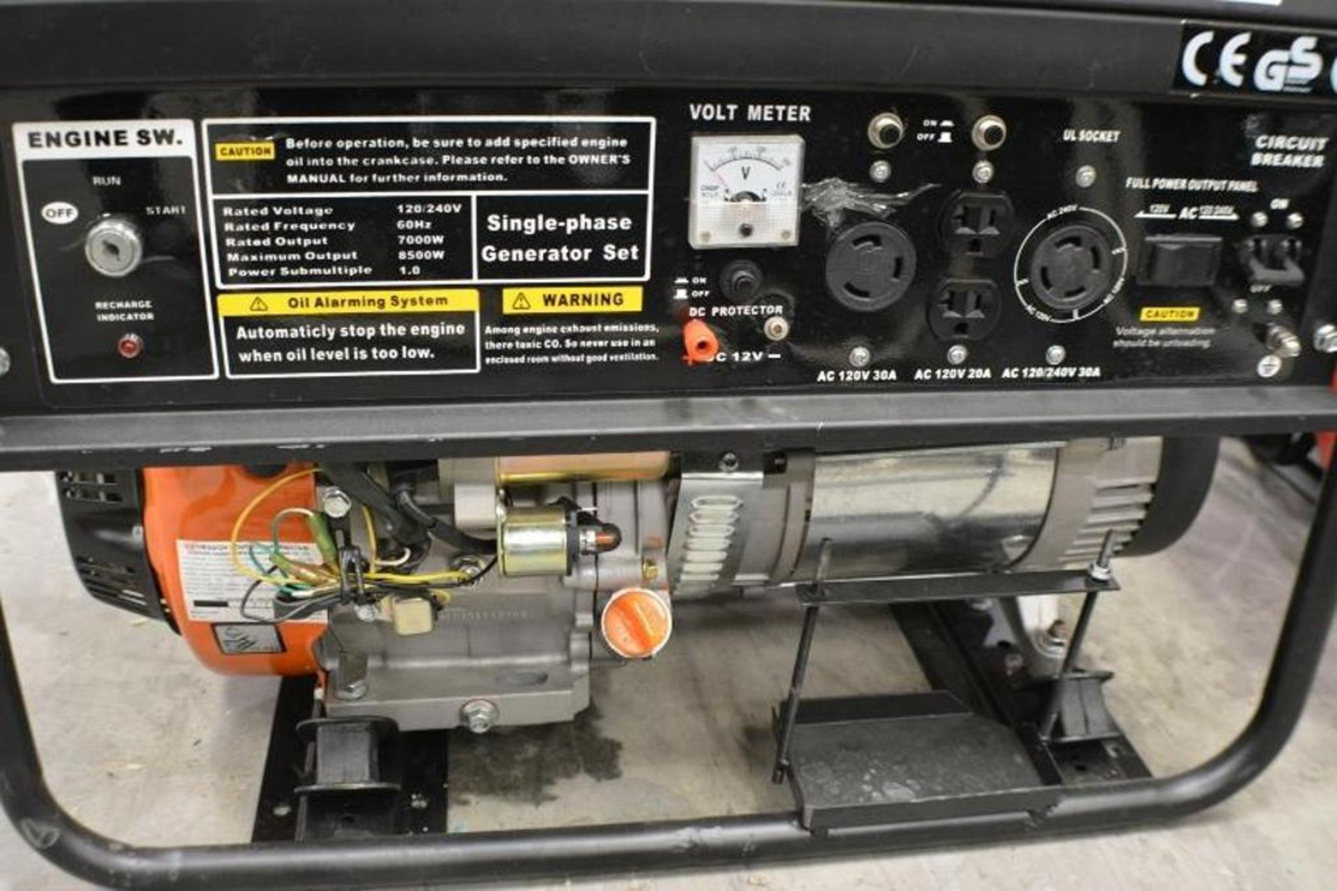 8500 Watts Gasoline Generator 16.0HP with Electric Start 120/240 Volts by Powerland - Image 2 of 7