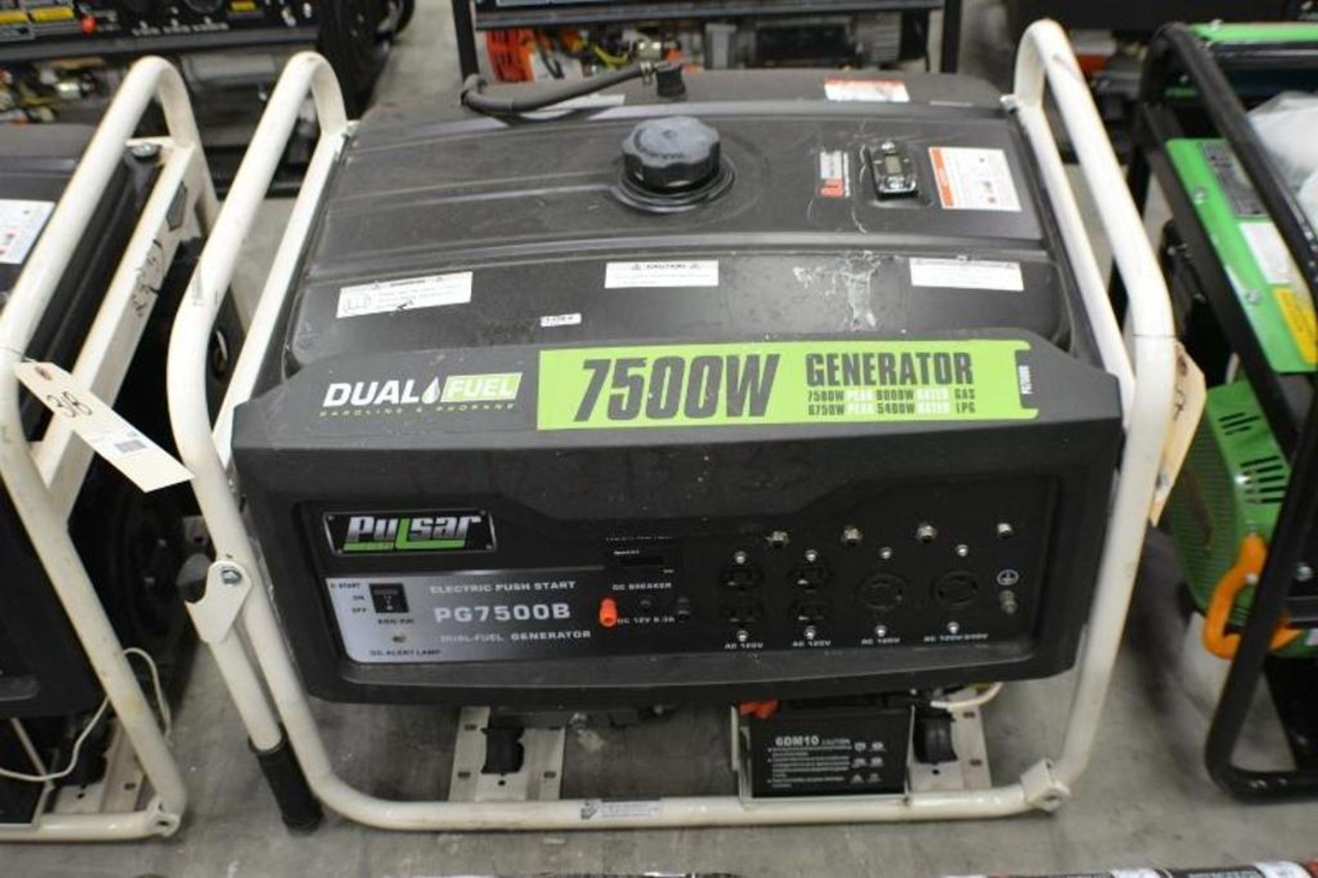 7500 Watts Dual Fuel Generator Gasoline & Propane with Electric Start 420cc 120/240Volts