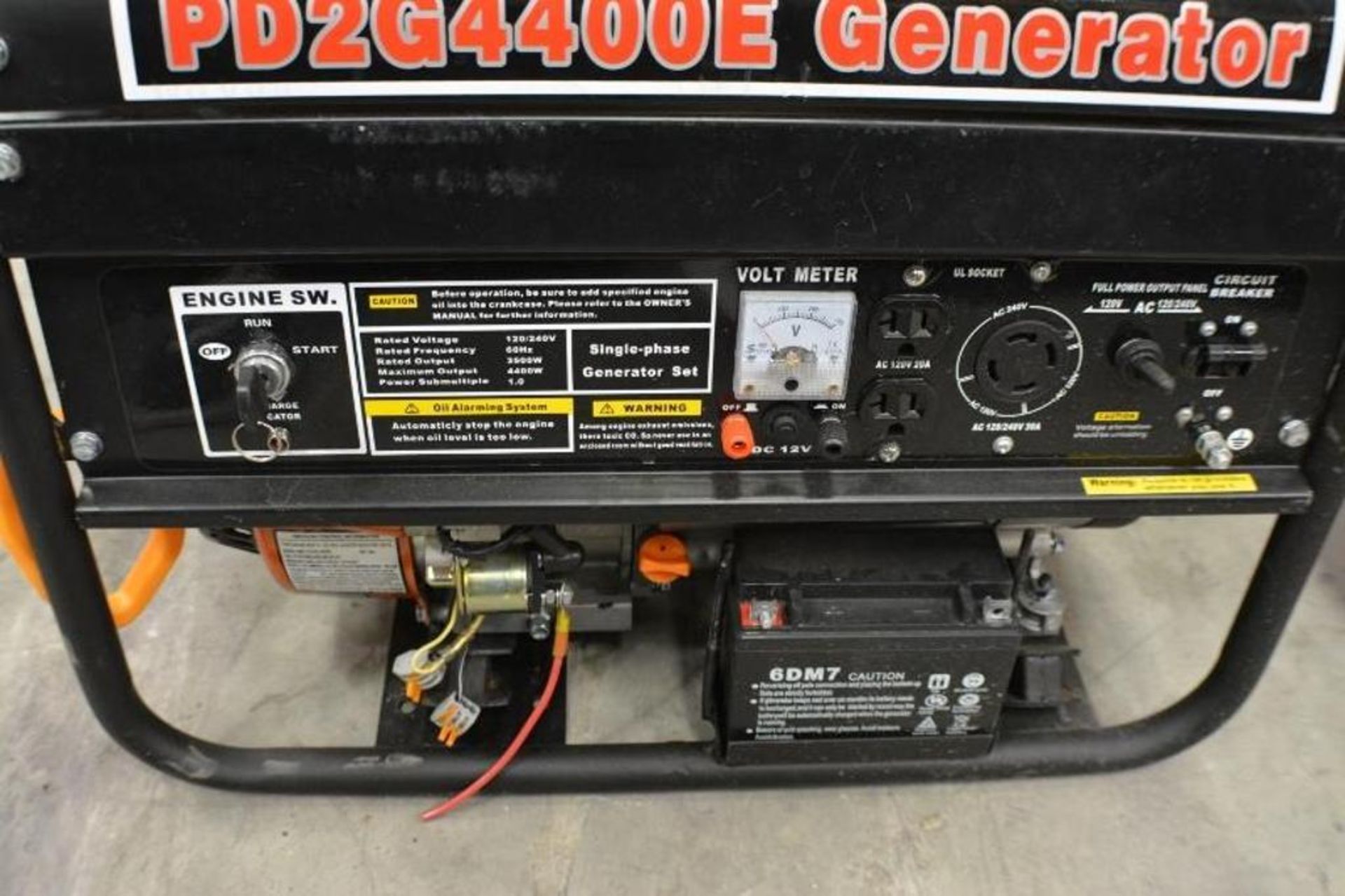 4400 Watts Dual Fuel Gas and LPG 7.5HP 120-240V with Electric Start by Powerland - Image 2 of 7