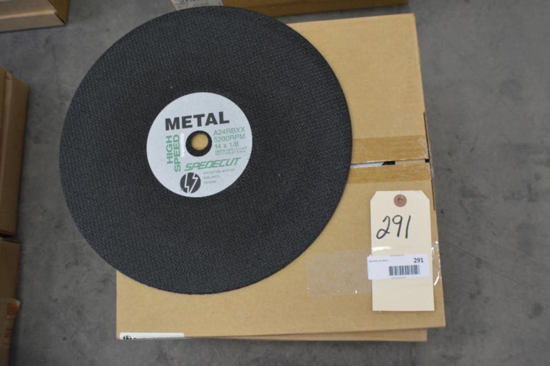 Speedcut Metal Cutting Disc. Size: 14 x 1/8 x 20mm Use on portable High Speed Gas or Electric Cut of