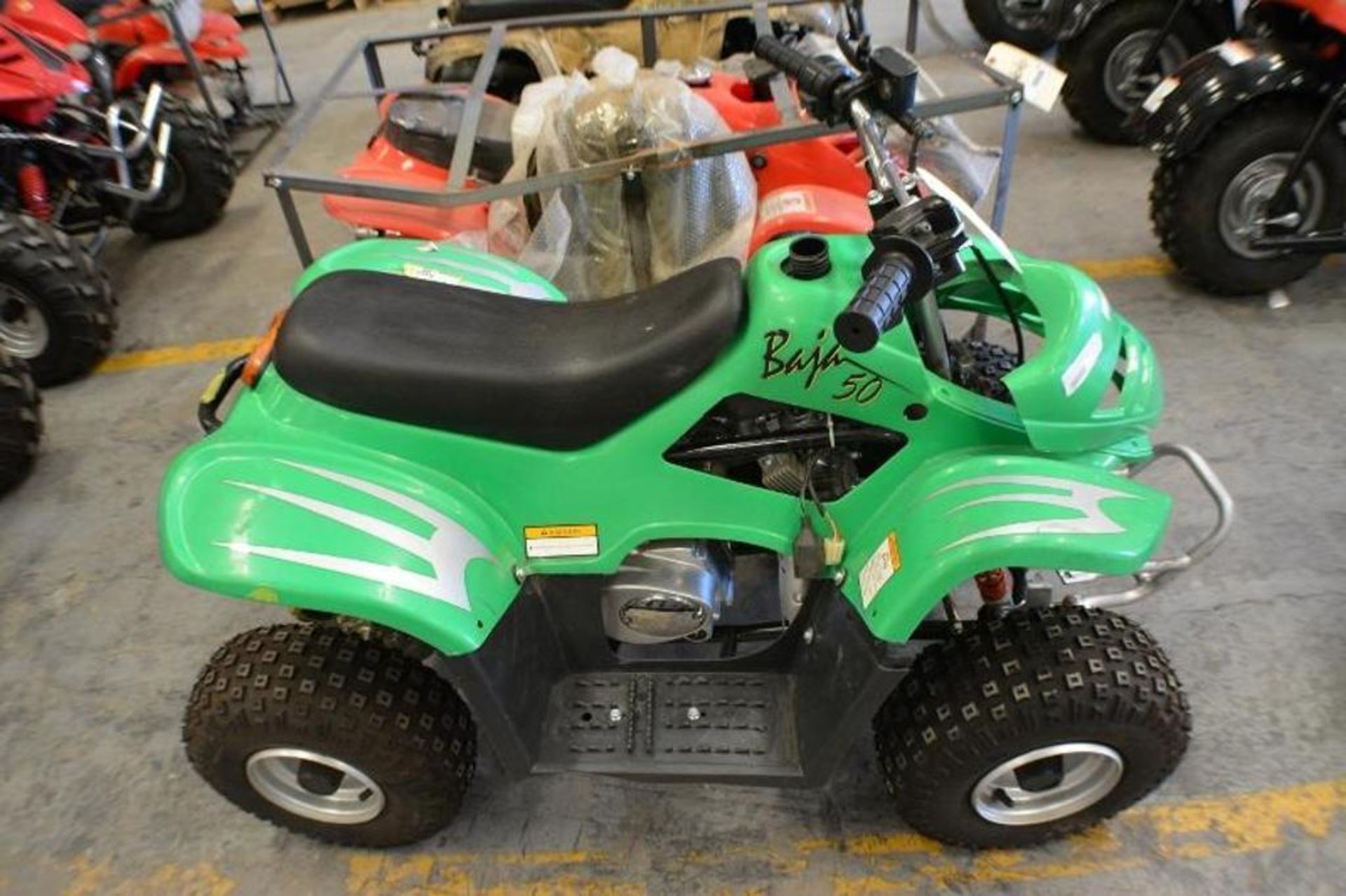 ATV 50cc 4 Stroke. Green Color. This unit are for EXPORT ONLY. Buyers acknowledges is for export onl - Image 4 of 9