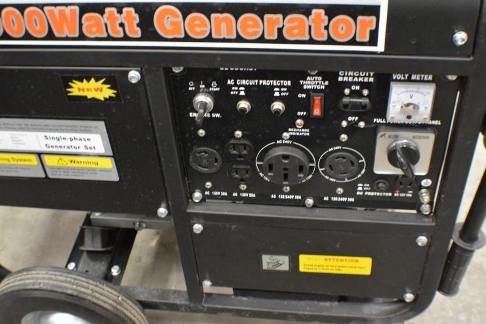 10000 Watts Gasoline Generator 16.0 HP with Electric Start Single Phase 120/240 Volts by Powerland - Image 2 of 7