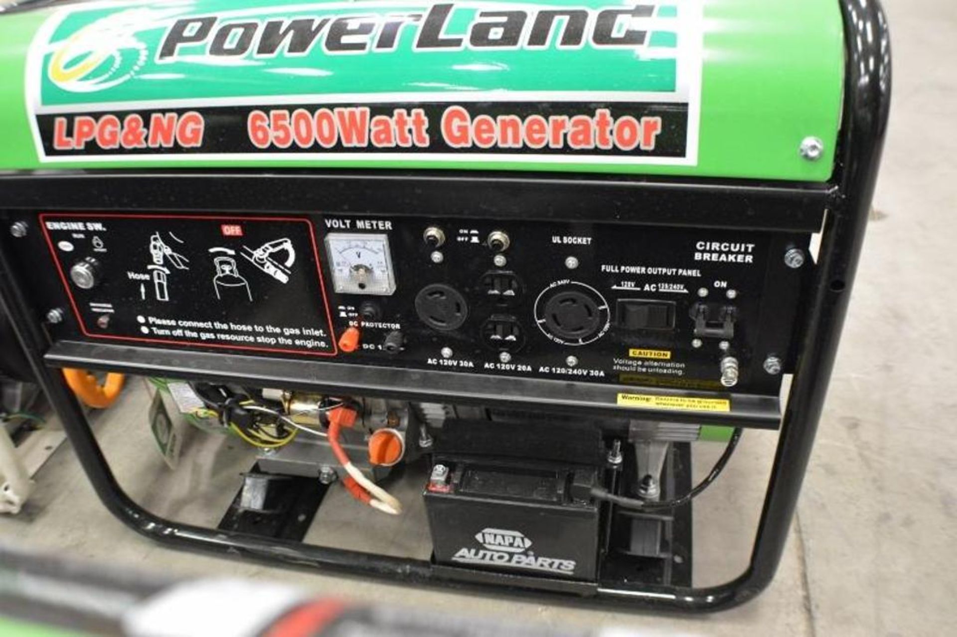 7500 Watts Dual Fuel Generator Gasoline & Propane with Electric Start 420cc 120/240Volts - Image 3 of 5