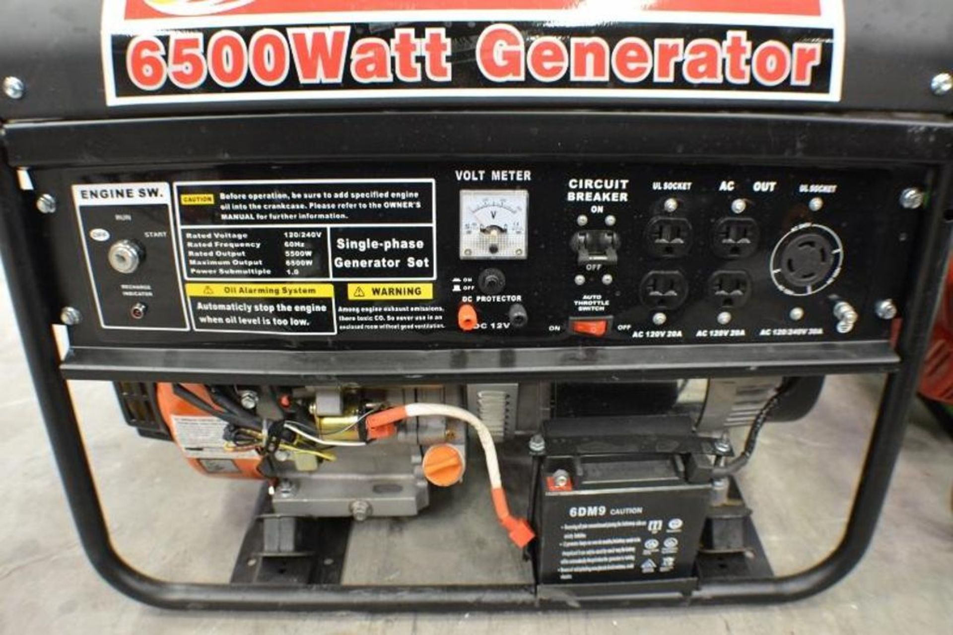 6500 Watts Gasoline Generator 16.0HP 120/240Volts With Electric Start by Powerland - Image 2 of 5