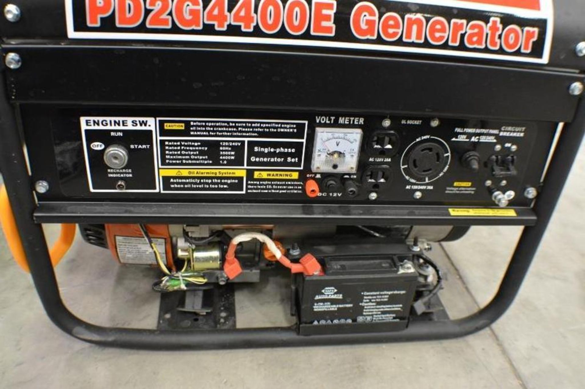 4400 Watts Dual Fuel Gas and LPG 7.5HP 120-240V with Electric Start by Powerland - Image 2 of 6