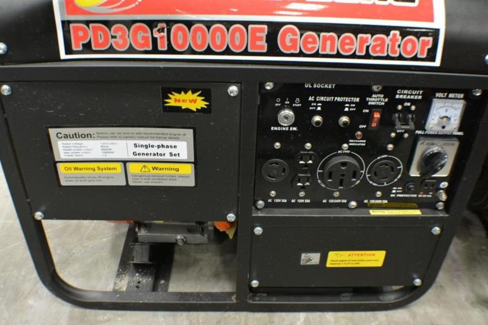 10000 Watts Tri-Fuel 16 HP Gas/Propane/Natural Gas Powered Portable Generator With Electric Start by - Image 2 of 5