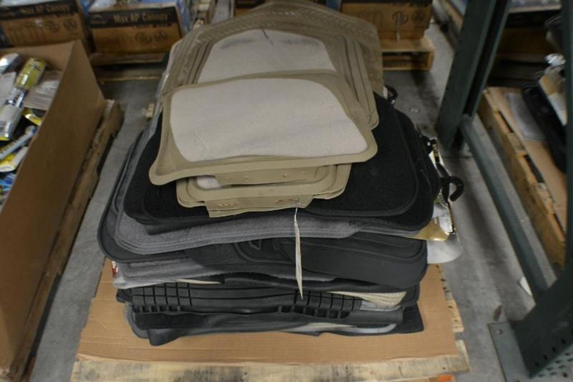 Car Floor Mat. Universal Fit Assorted Sizes and Colors. Contents of Pallet