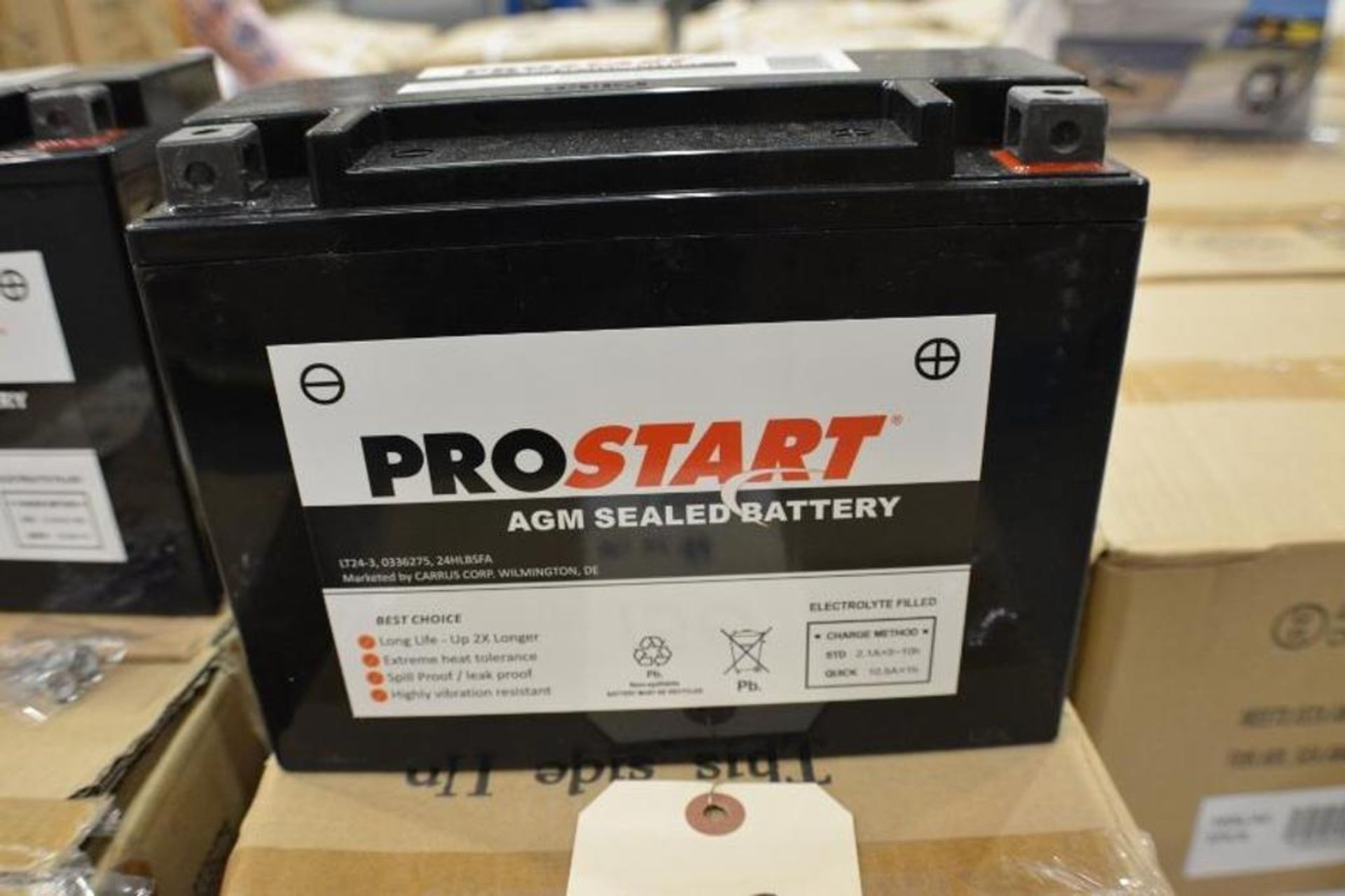 Battery LT24.3 for Motorcycles/ATV/Jet Skis/Lawn Garden/ Scooters by Prostart. Qty. 10 x $ - Image 2 of 3