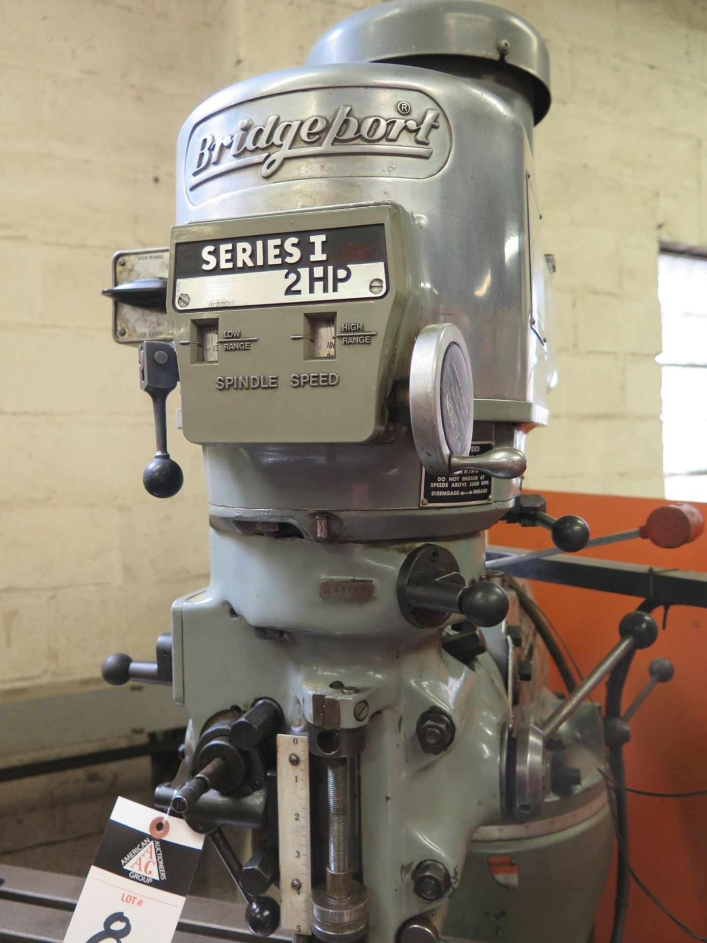 Bridgeport Series 1 â€“ 2Hp Vertical Mill s/n 234871 w/ Sony DRO, 60-4200 Dial RPM, Chrome Ways, - Image 3 of 5