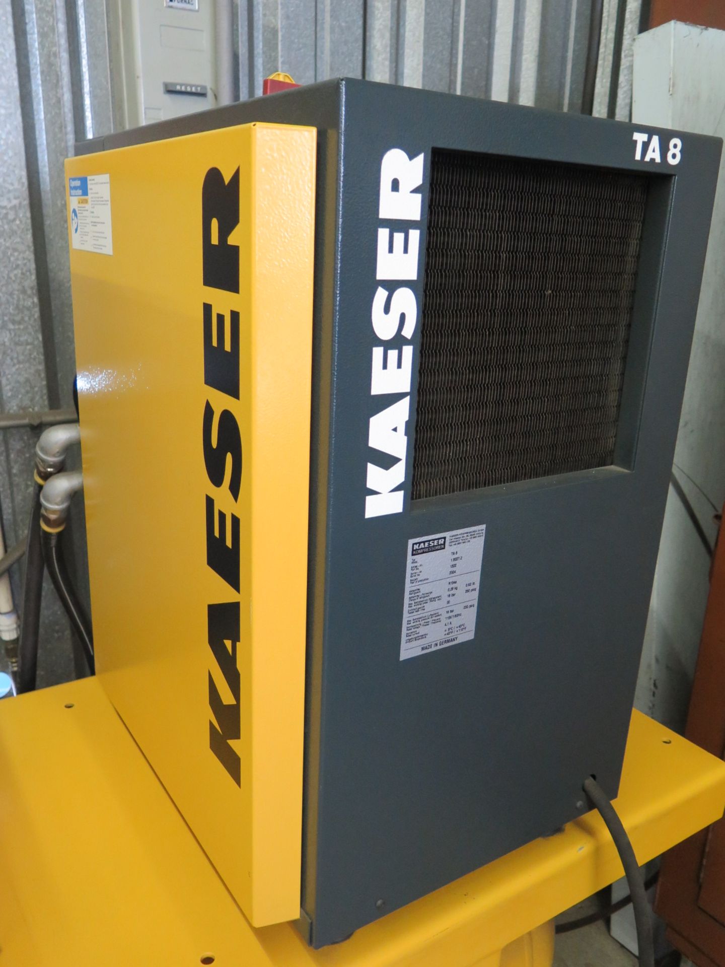 2004 Kaeser SX-7 / TA-8 7.5 Hp Rotary Air Compressor / Refrigerated Air Dryer Combo s/n 1024 w/ - Image 5 of 6