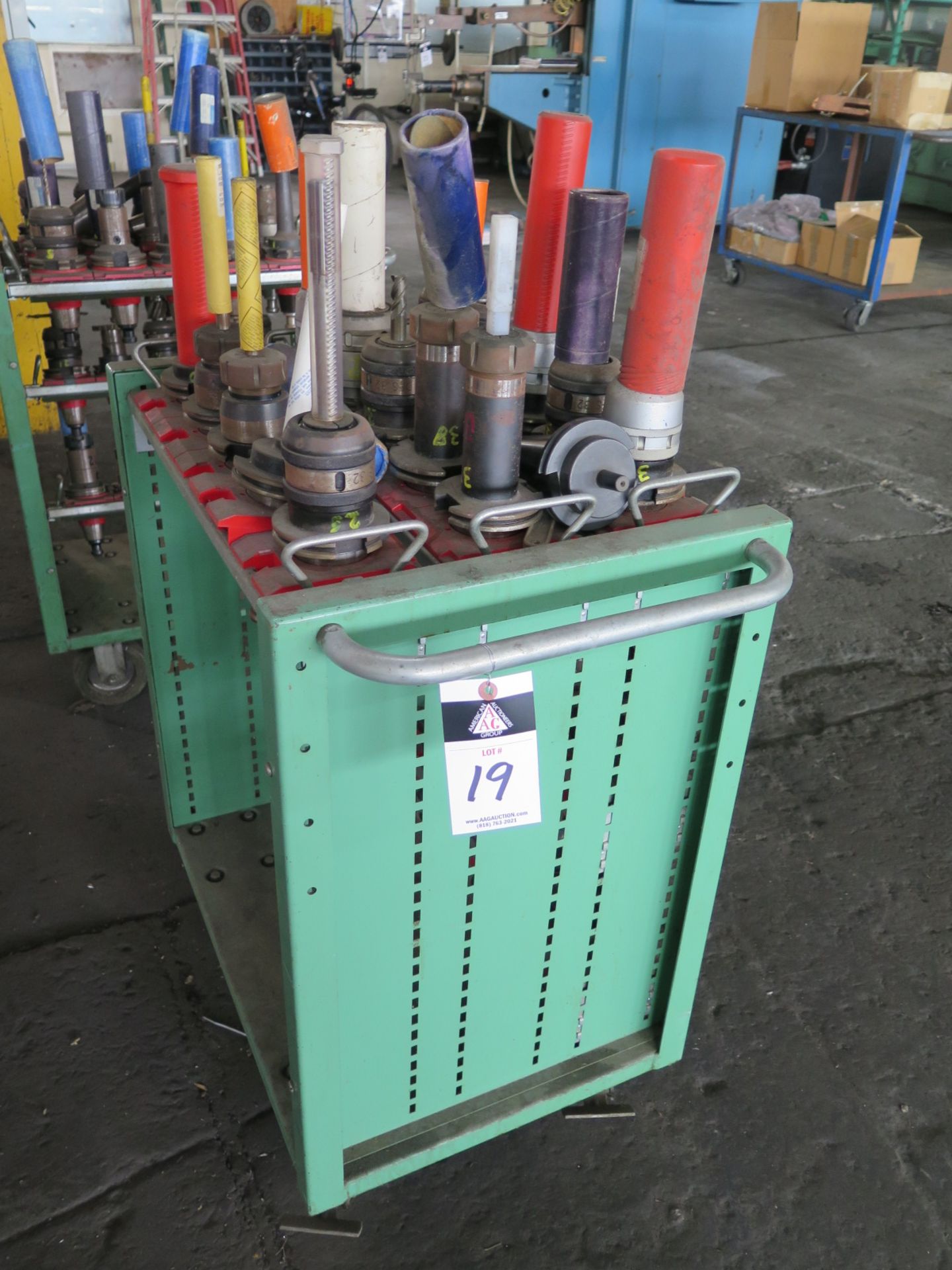 (26)CAT-50 Taper Tooling and Tooling Cart