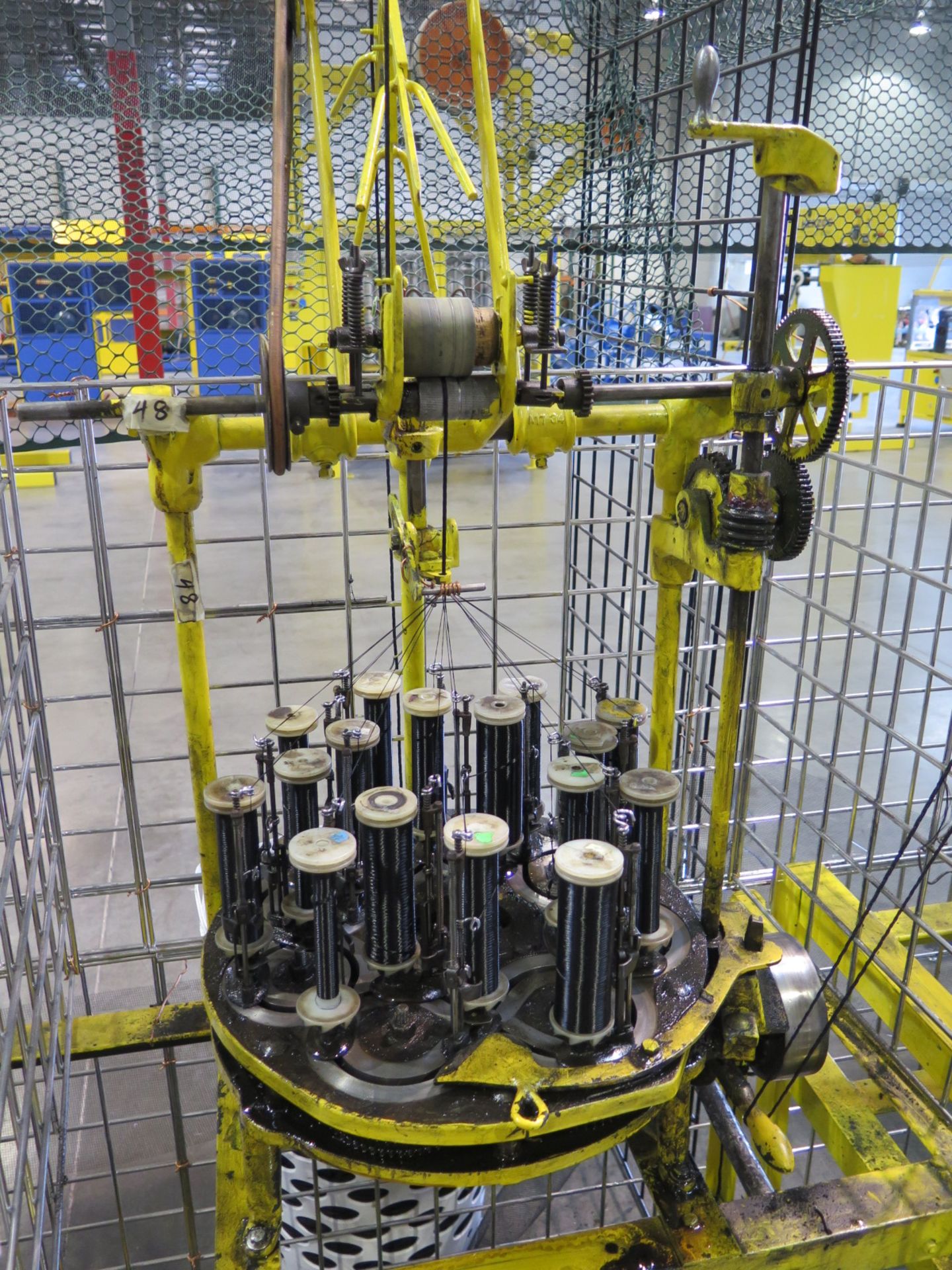 Custom 3-Station Rope Graiding Machine w/ (3) Braiding Machines with 16-Bobbins - Image 2 of 7