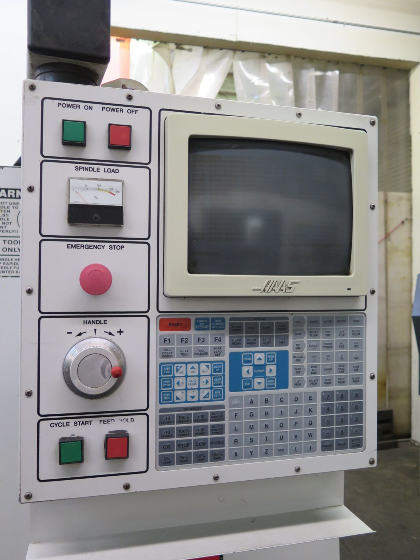 1996 Haas VF-4 4-Axis CNC Vertical Machining Center s/n 8017 w/ Haas Controls, 20-Station ATC, CAT- - Image 2 of 9