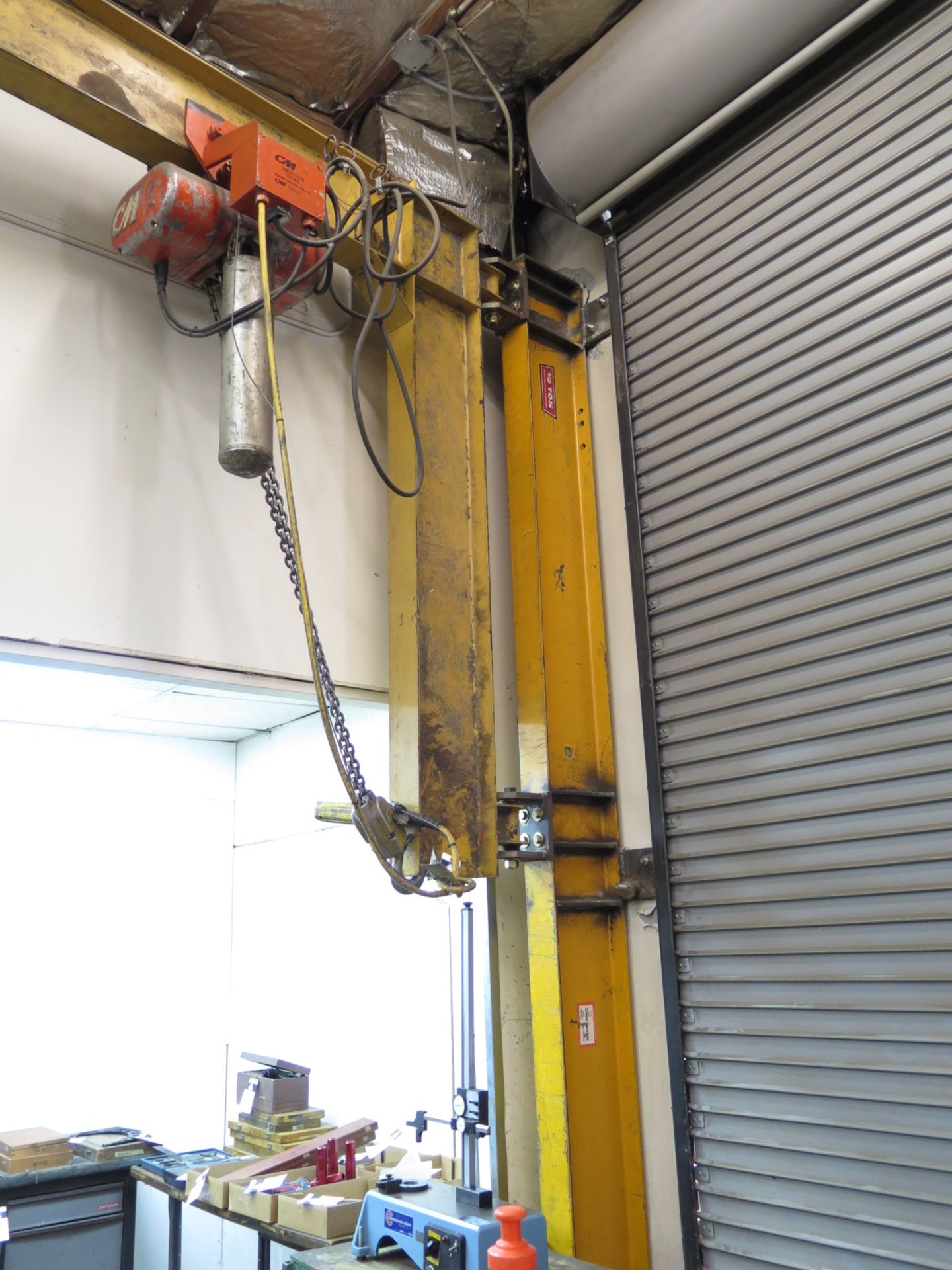 Gorbel 1/2 Ton Cap Wall Mounted Jib w/ CM 2 Ton Electric Hoist - Image 2 of 3