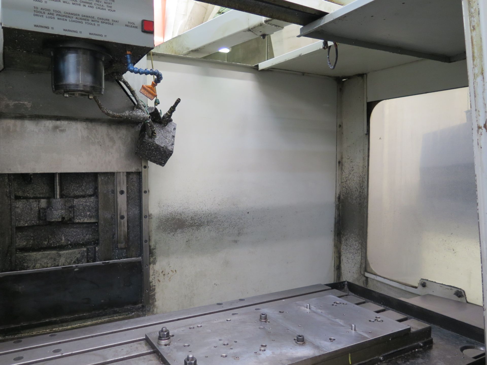 1996 Haas VF-4 4-Axis CNC Vertical Machining Center s/n 8017 w/ Haas Controls, 20-Station ATC, CAT- - Image 6 of 9