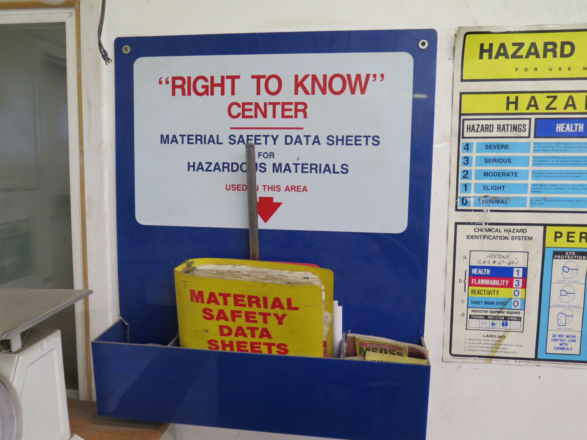 Storage Cabinet, MSDS Board, First Aid Kit and Misc - Image 2 of 3