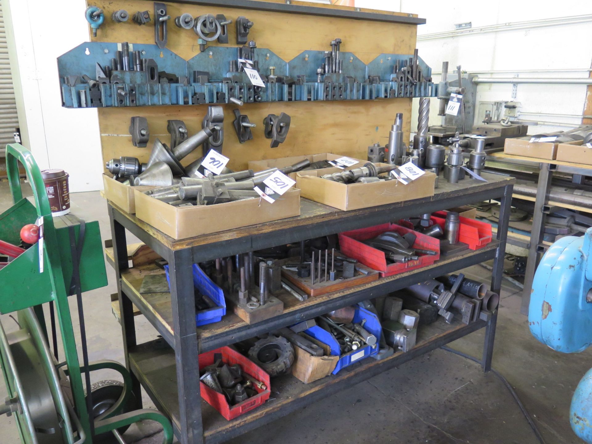 Mill Clamp Sets, Work Bench and Misc