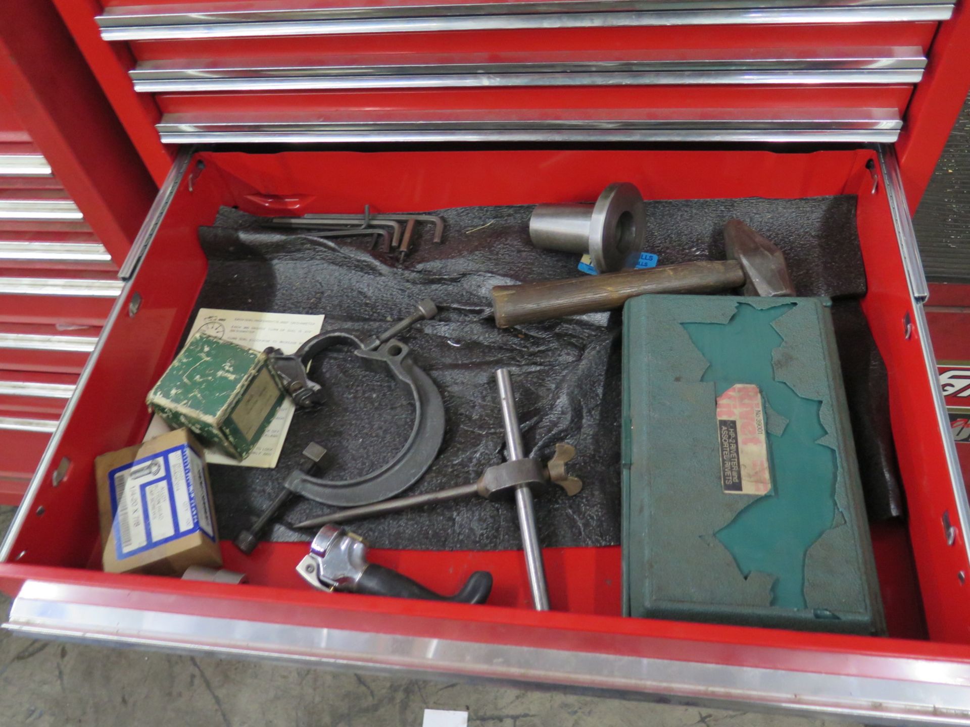 Proto and Craftsman Roll-A-Way Tool Box w/ Tools - Image 4 of 6