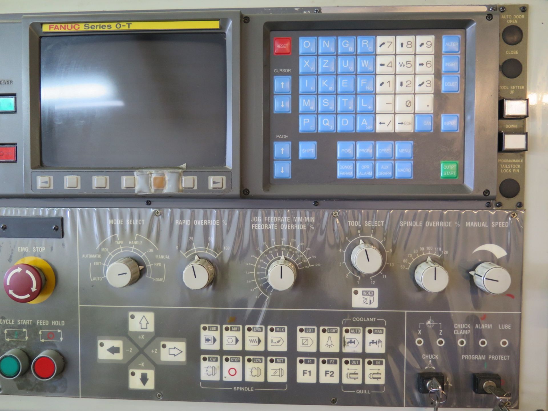 2000 Akira Seiki SL-35 CNC Turning Center s/n 00TE094-073 w/ Fanuc Series 0-T Controls, 12-Station - Image 2 of 8