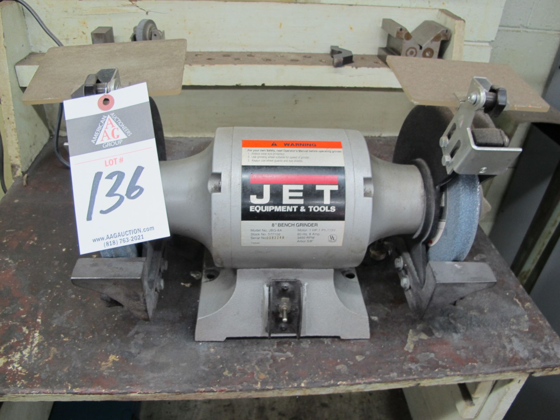 Jet 8" Bench Grinder