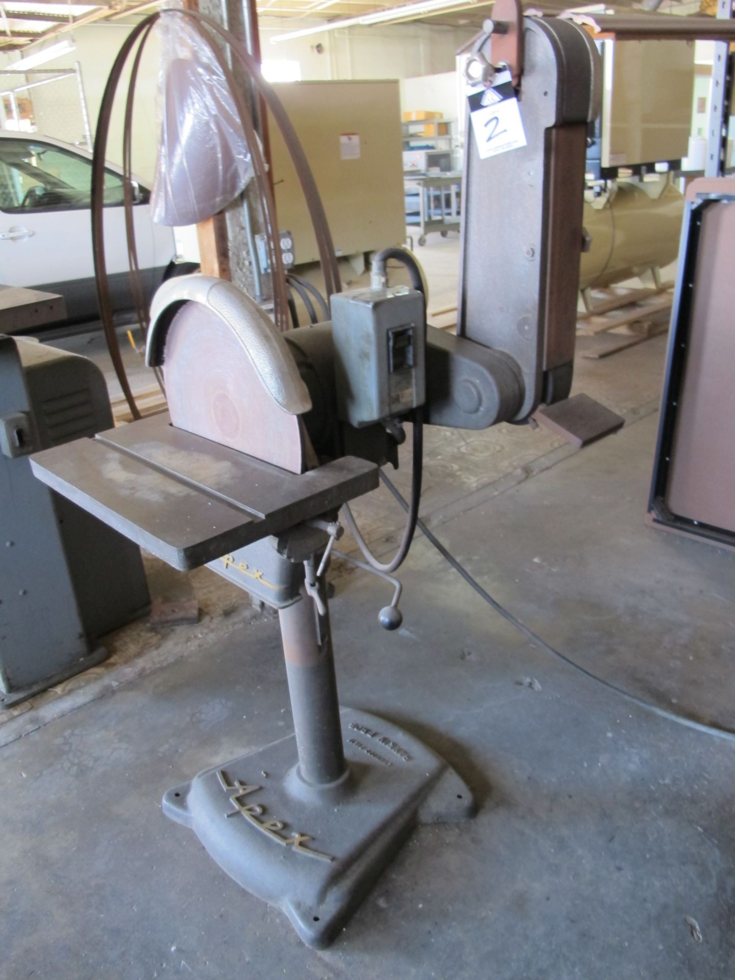 Apex 16â€ Pedestal Disc Sander. - Image 2 of 2