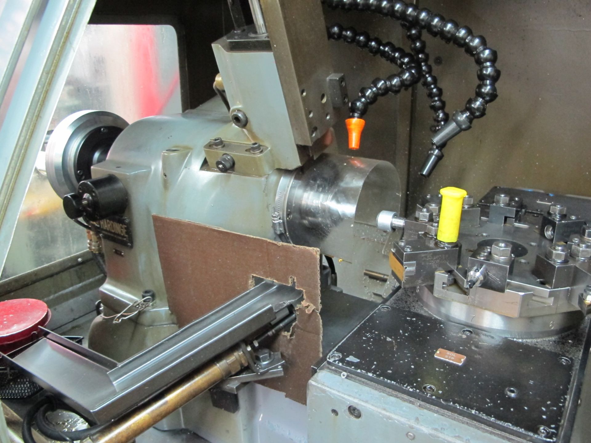 Hardinge CHNC CNC Chuckers w/ Allen Bradley CNC Controls, 8-Station Turret, 5C Pneumatic Collet - Image 4 of 6