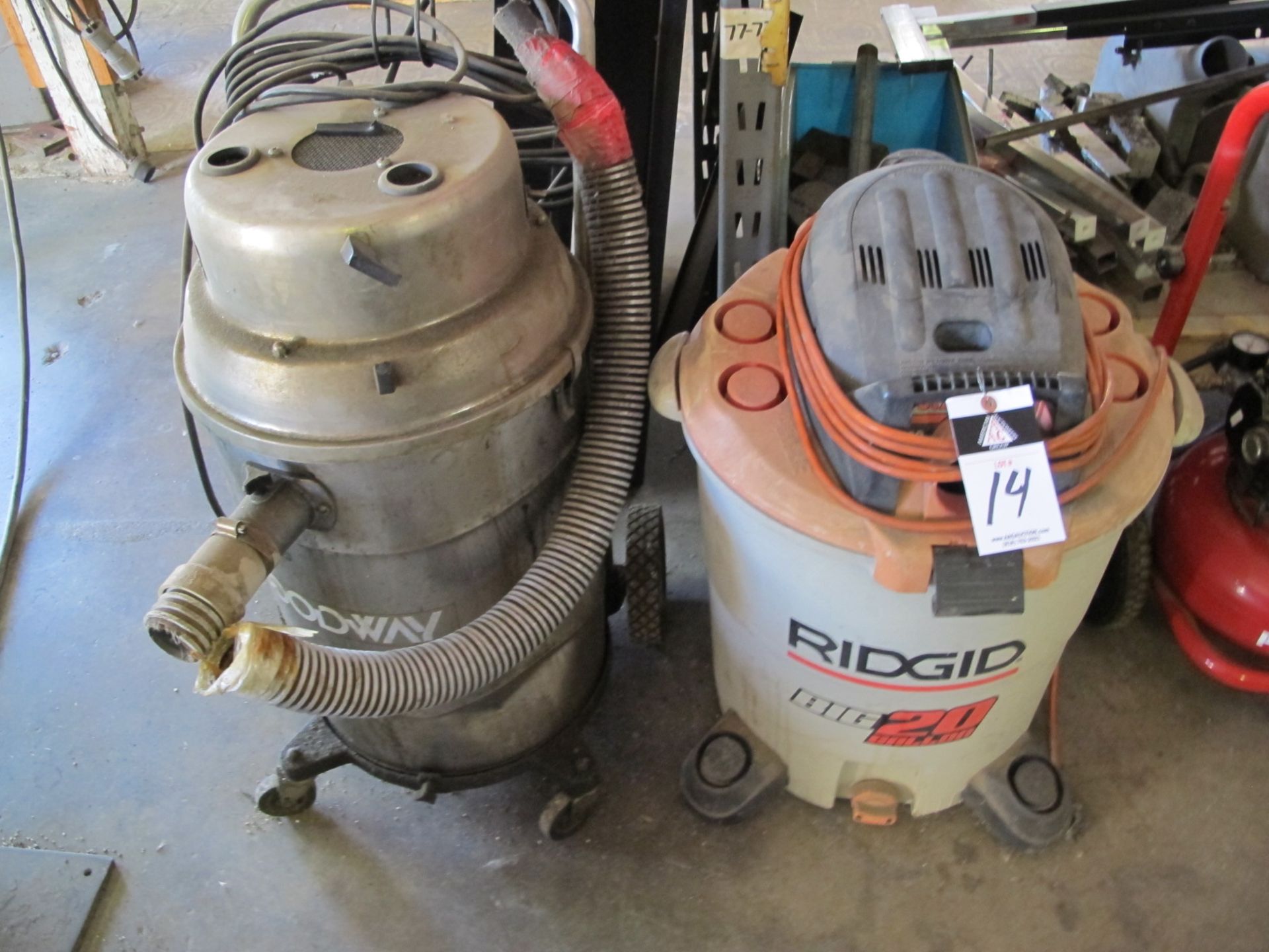 Rigid and Goodway Shop Vac