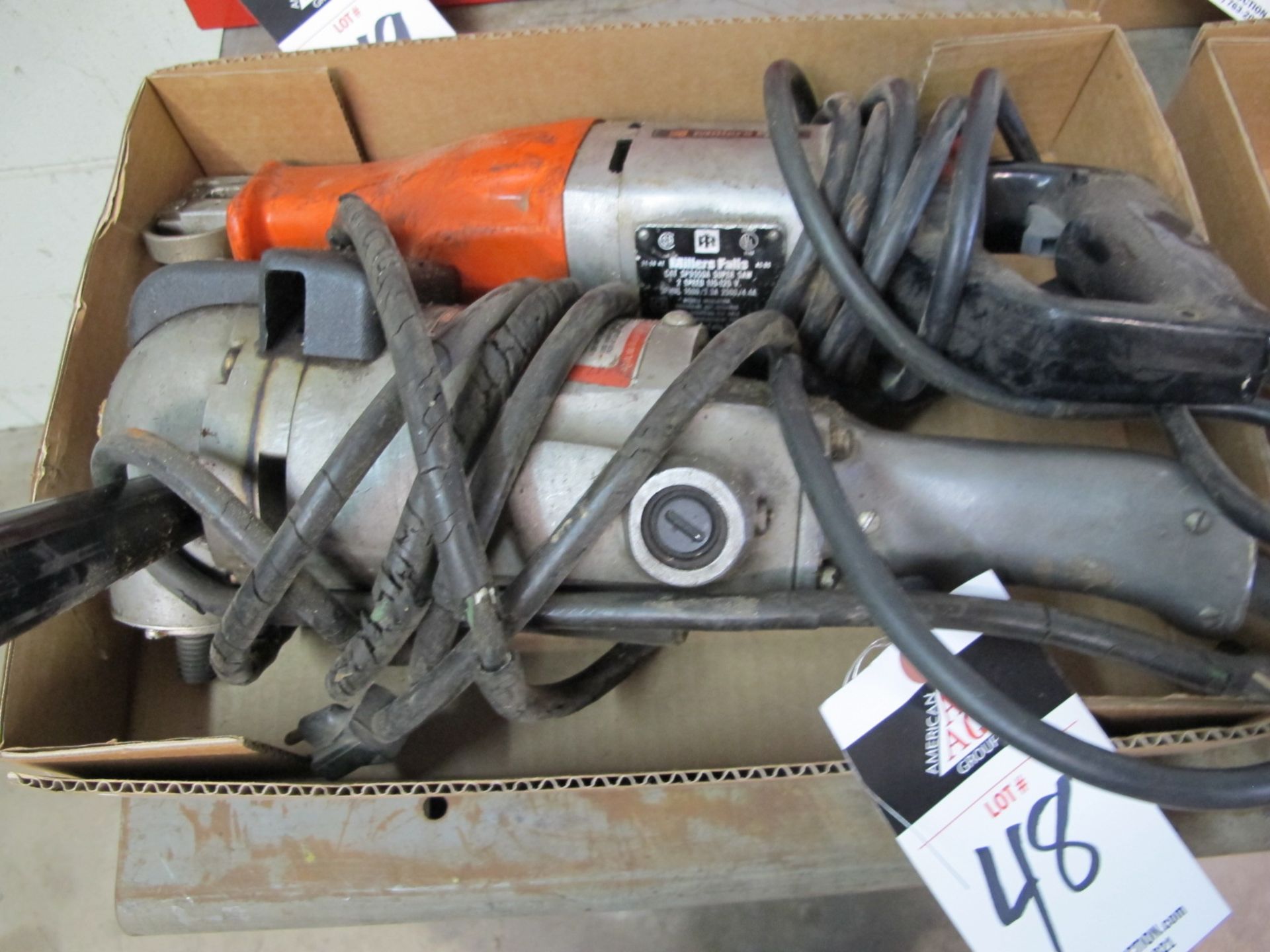 Saws all and Milwakee Angle Grinder
