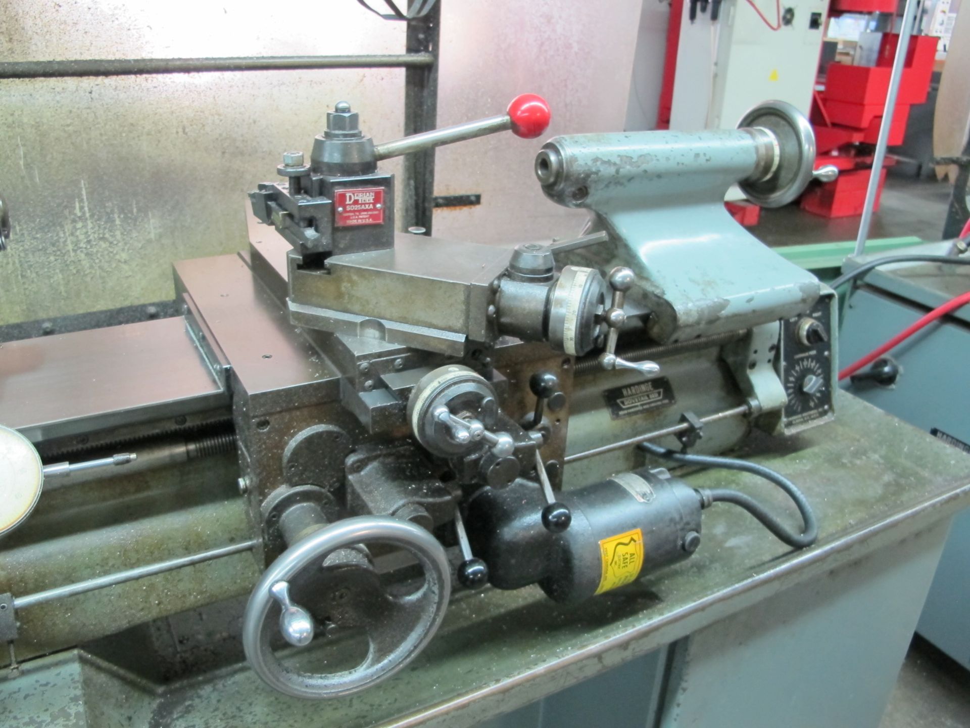 Hardinge HLV-H Wide Bed Tool Room Lathe s/n HLV-H-5225-K w/ 125-3000 RPM, Inch Threading, Tailstock, - Image 4 of 5