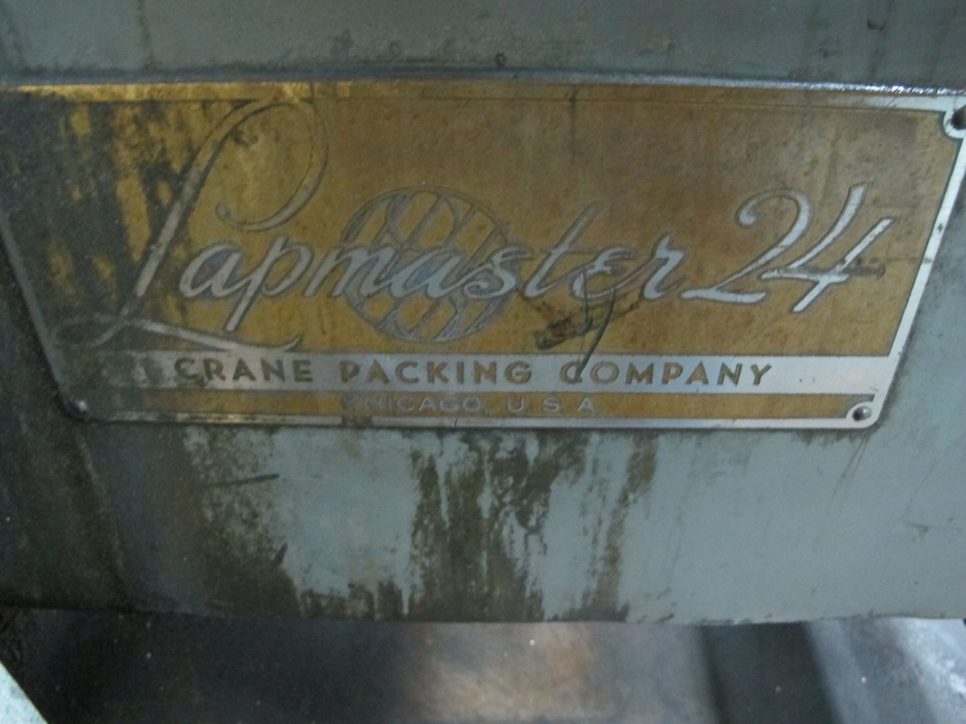 Crane Lapmaster 24 Lapping Machine s/n A25048. - Image 2 of 4