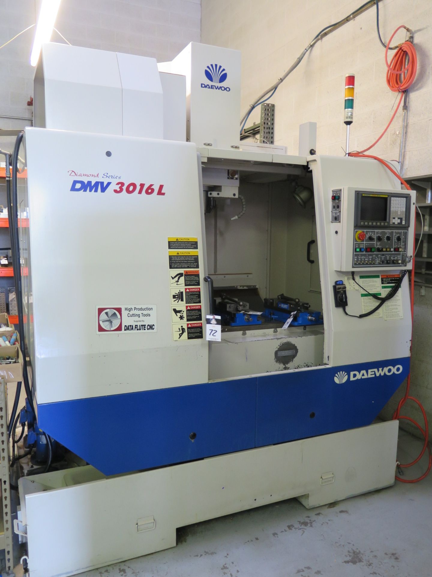 2005 Daewoo Diamond Series DMV3016L CNC Vertical Machining Center s/n NM4100055 w/ Daewoo-Fanuc i-