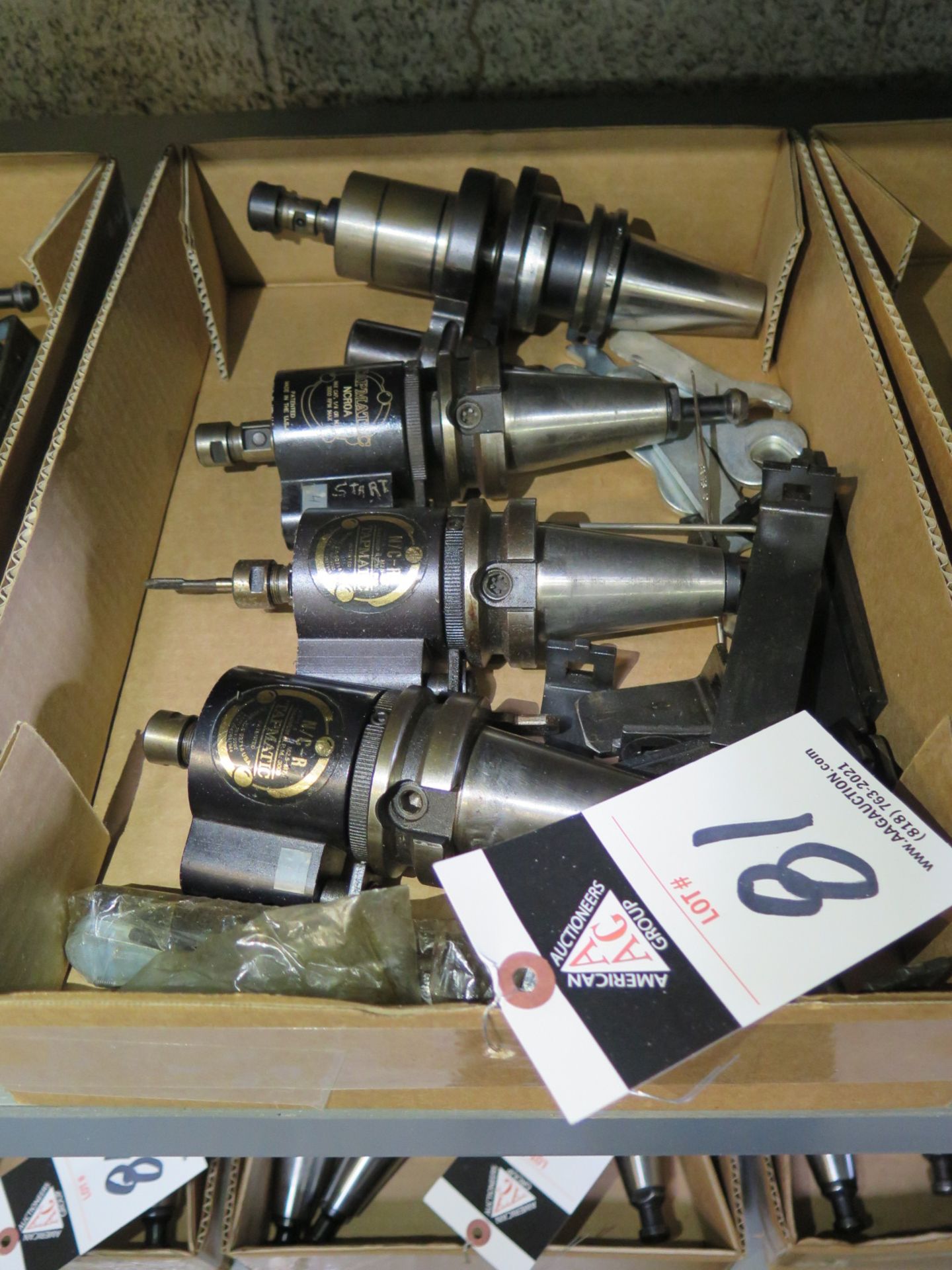 (4) BT-40 Taper Tapmatic Tapping Heads