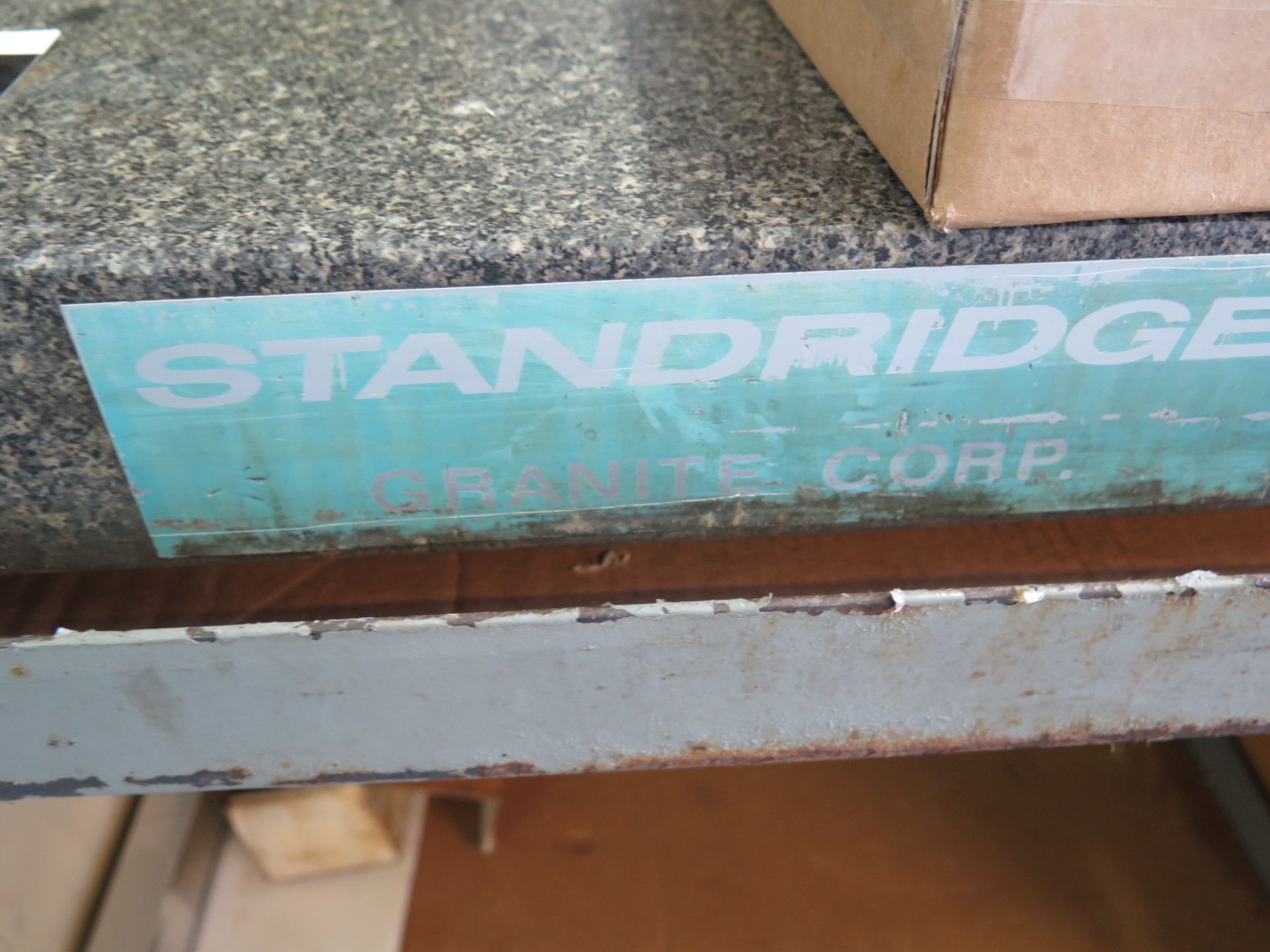 Standridge 18" x 24" x 3" Granite Surface Plate w/ Roll Stand - Image 2 of 2