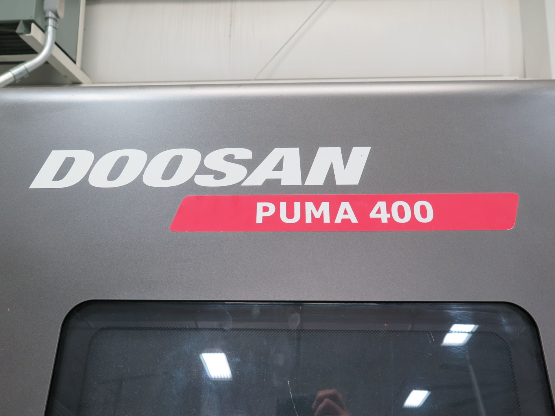 NOV 2011 Doosan PUMA-400 CNC Turning Center s/n ML0127-004474 w/ Doosan-Fanuc i-Series Controls, - Image 3 of 14