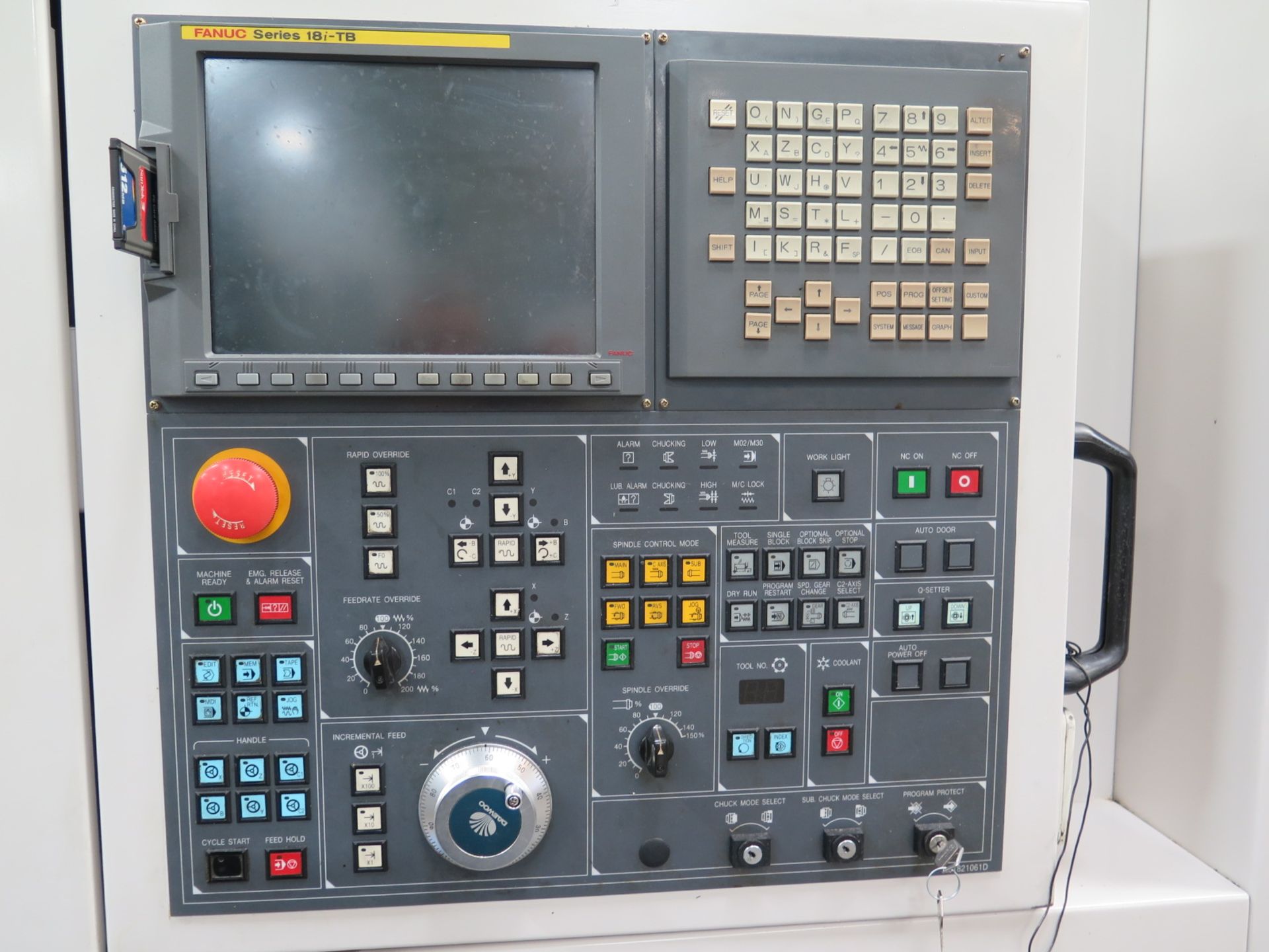 2003 Daewoo PUMA 2000SY Twin Spindle Live Turret CNC Turning Center s/n P200SY0202 w/ Fanuc Series - Image 4 of 12