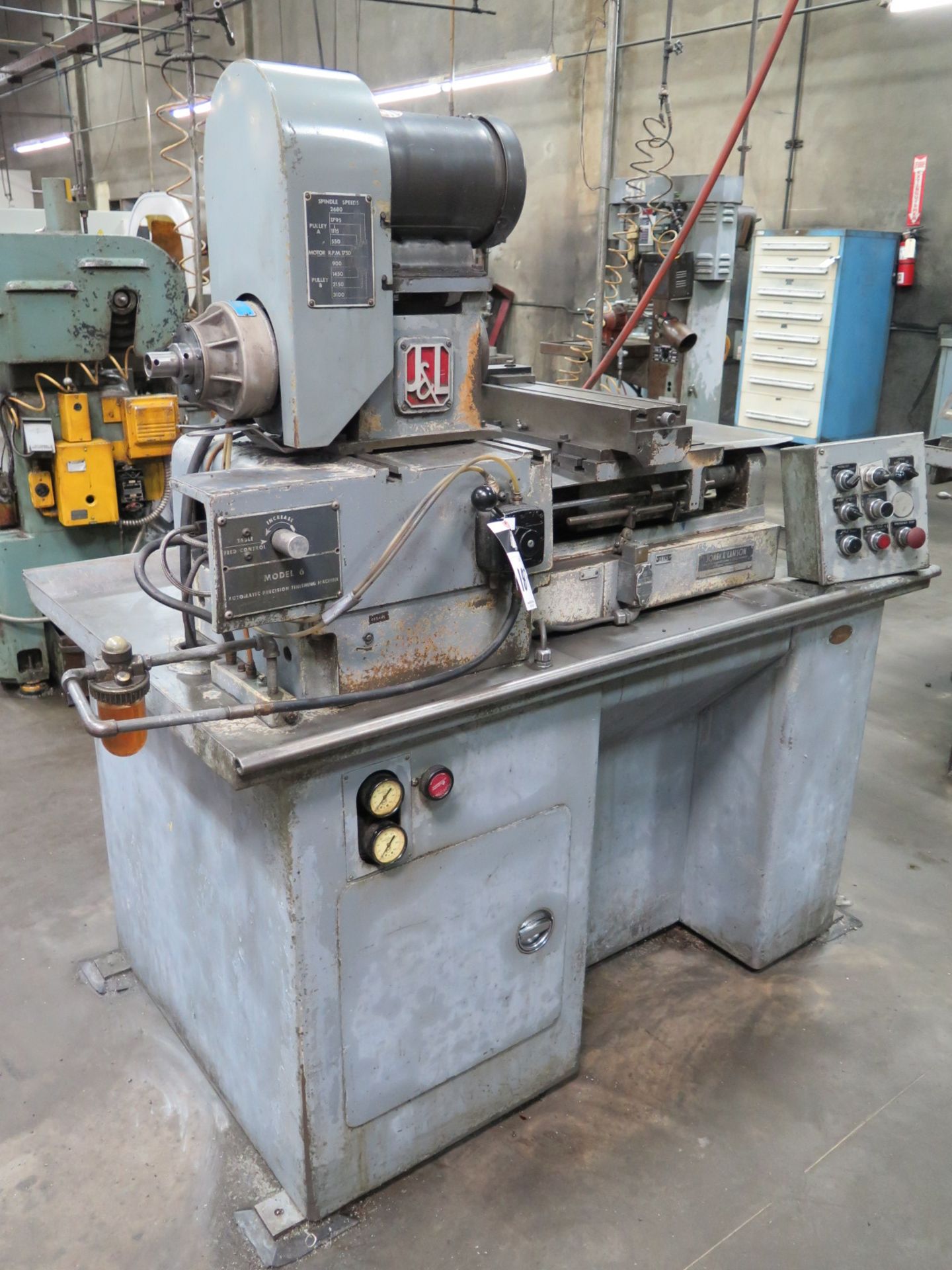 Jones & Lamson mdl. 6 Automatic Finishing Lathe s/n 455401 w/ Auto Cycles, Cross Slide, 5C Collet - Image 2 of 6