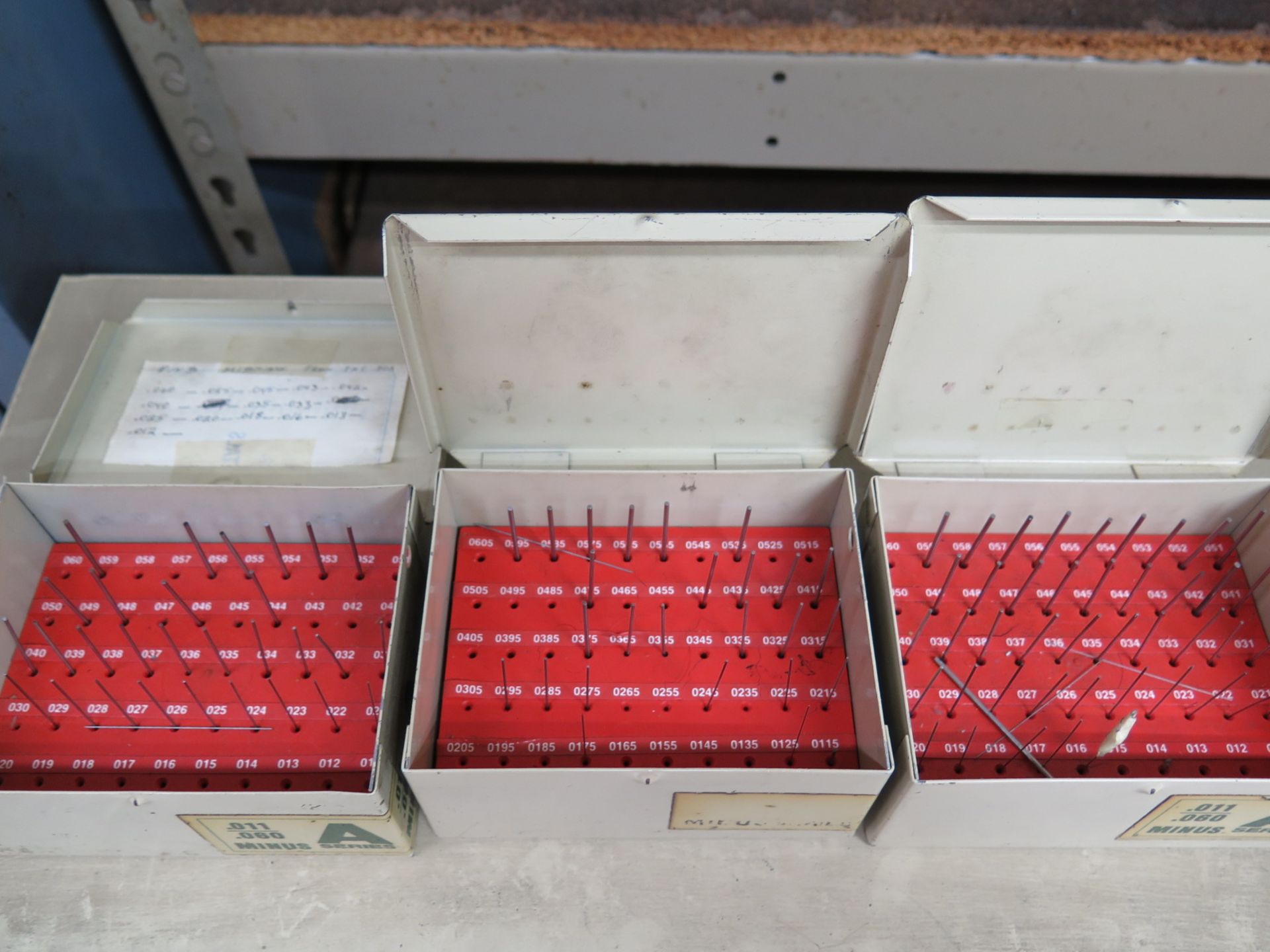 Vermont Pin Gage Cabinet and Sets 0.011-.250 and 0.0115-.2505 - Image 5 of 5