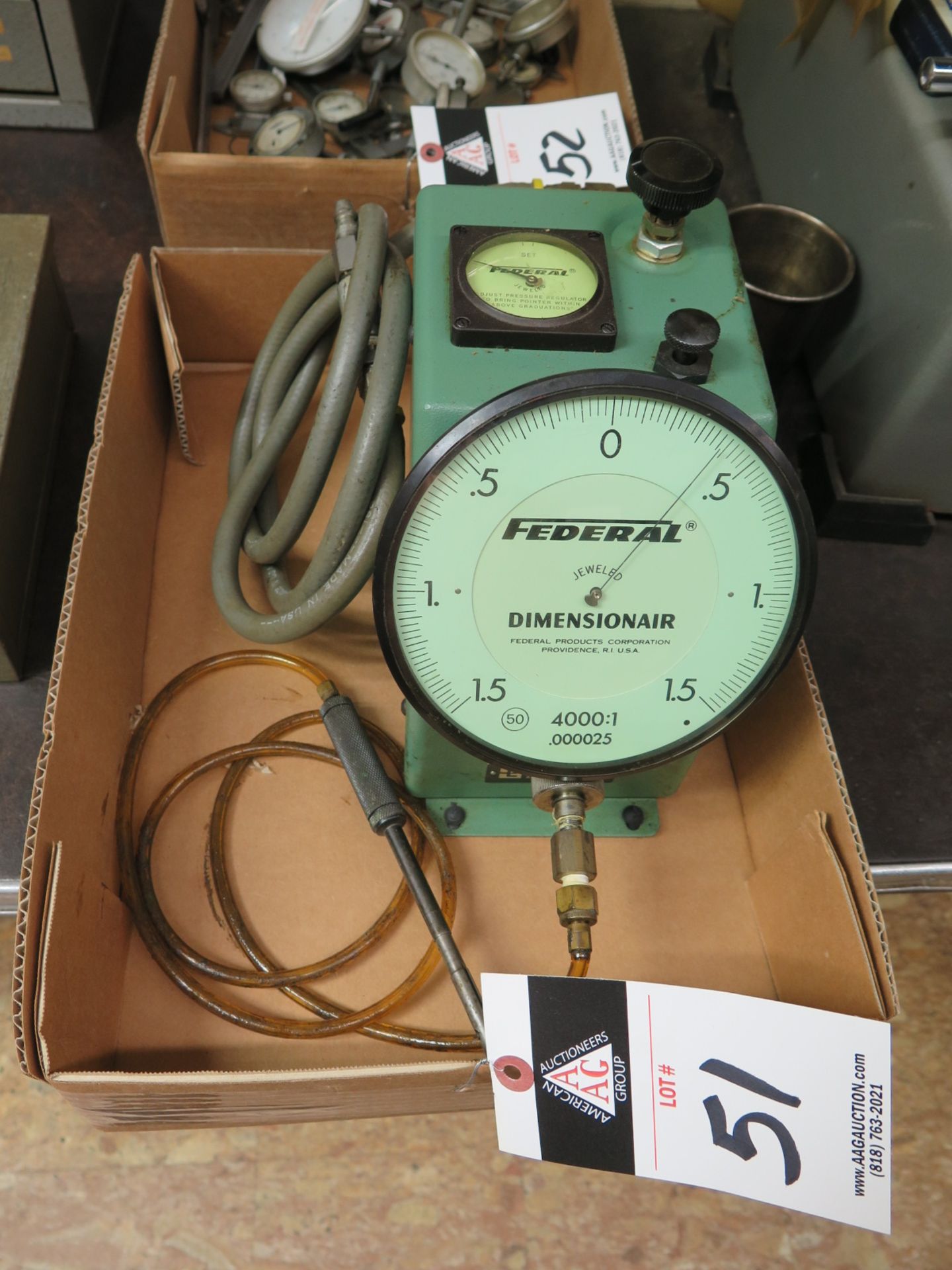 Federal Dimensionair Dial Air Gage 4000:1 - 0.000025"