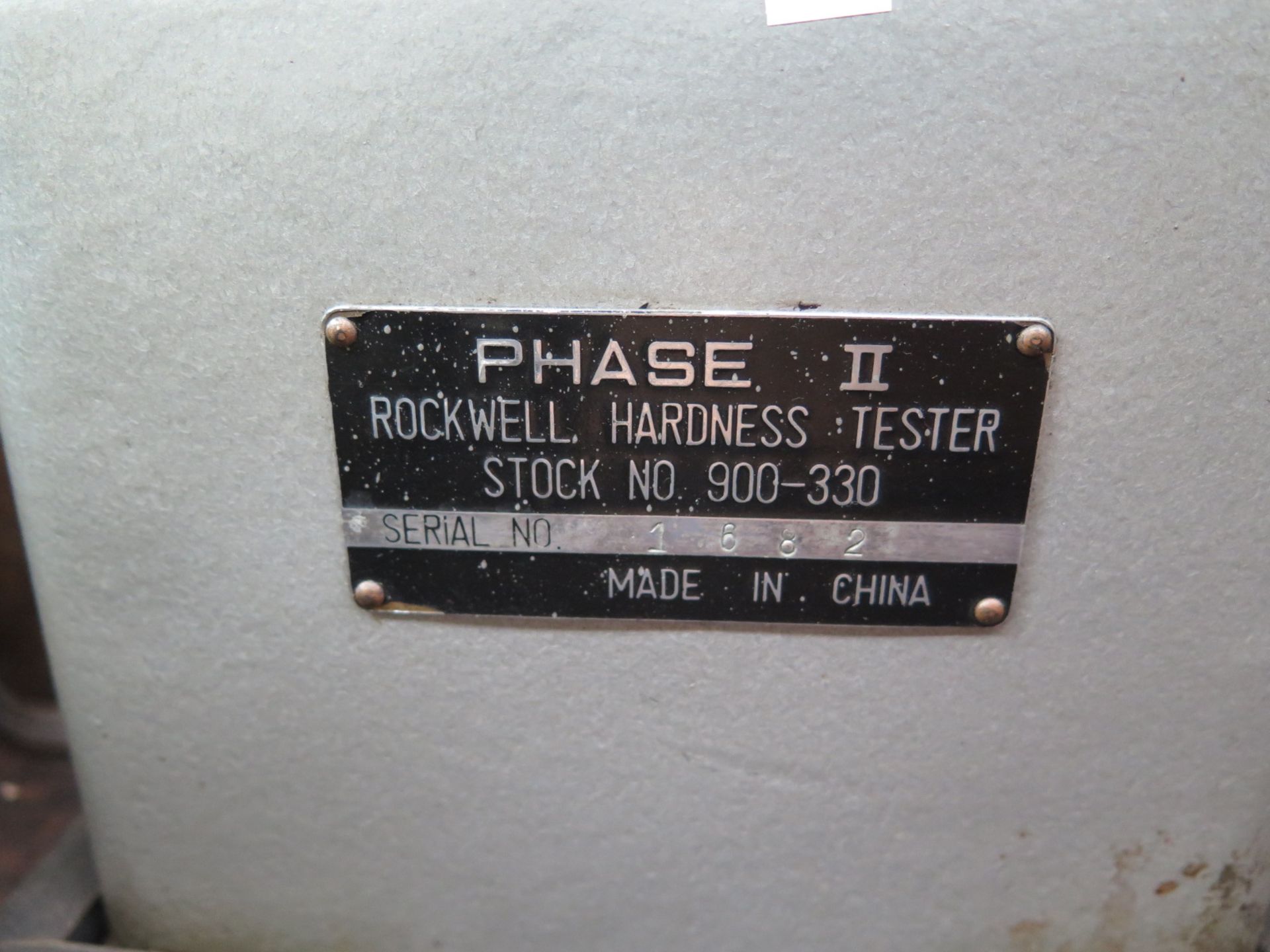 Phase II mdl. 900-330 Rockwell Hardness Tester s/n 1682 - Image 3 of 4