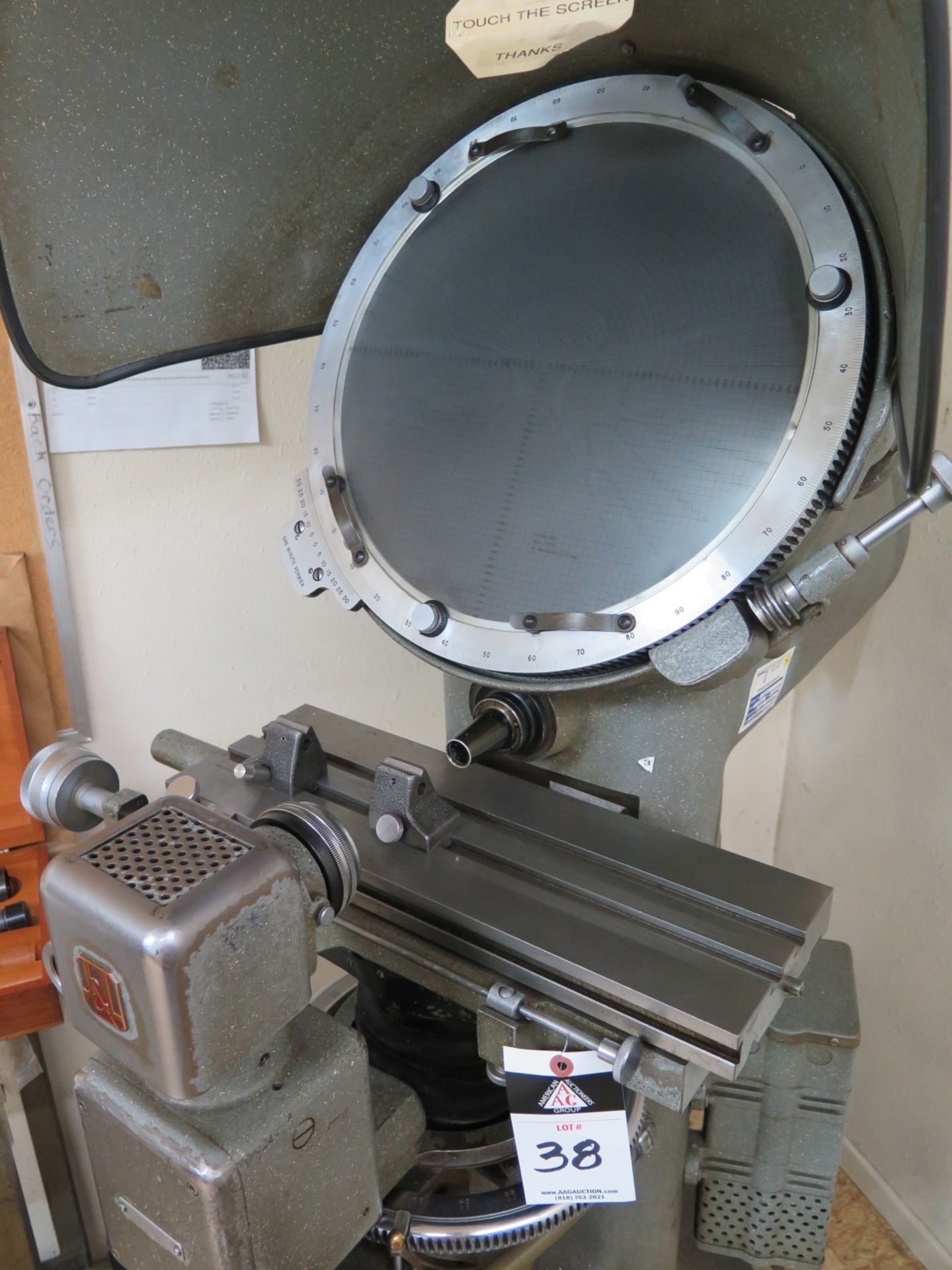 J & L mdl. PC-14 14â€ Floor Model Optical Comparator s/n 73 w/ Lens Set - Image 2 of 4