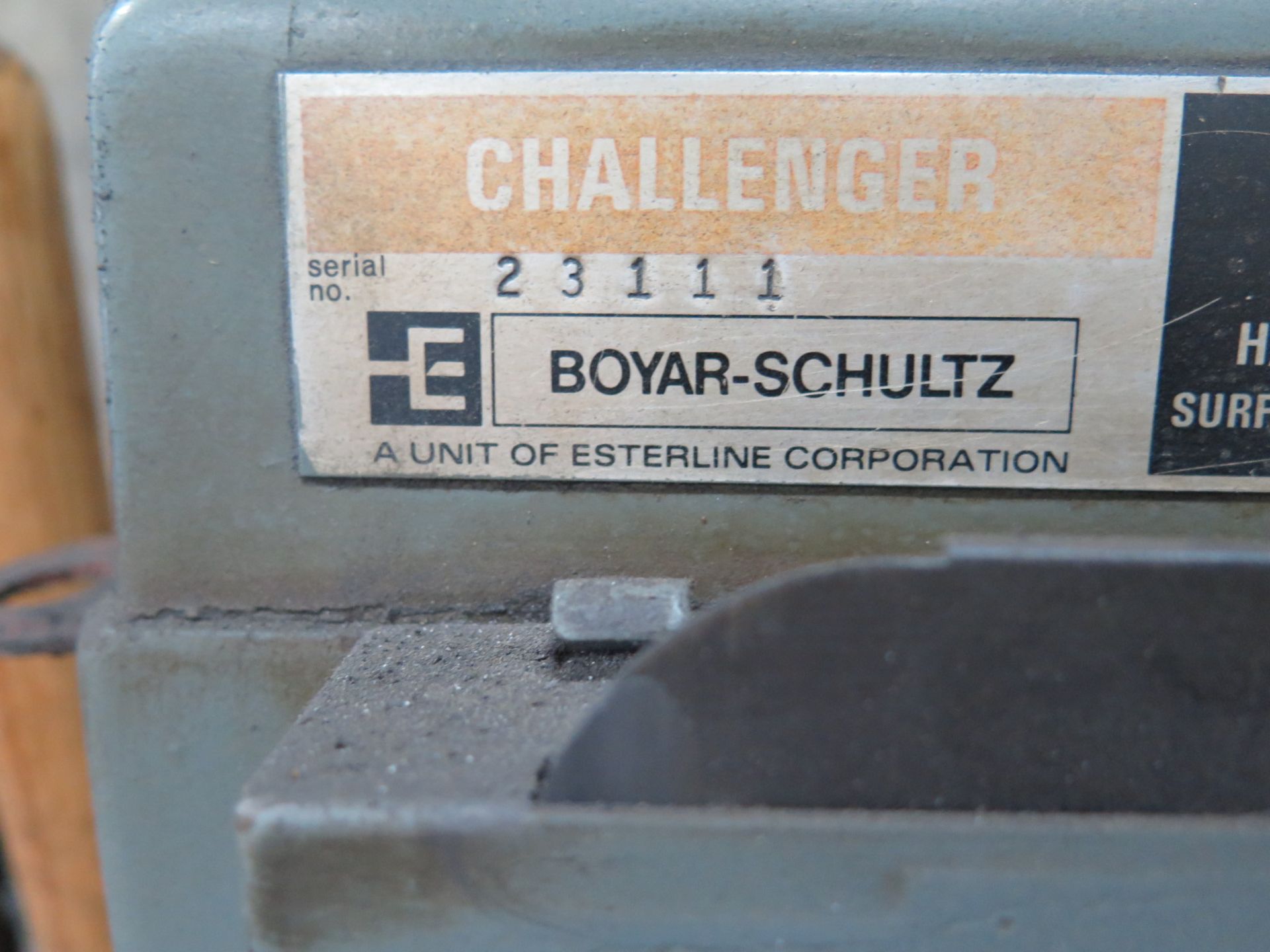 Boyar Schultz Challenger H612 6â€ x 12â€ Surface Grinder s/n 23111 w/ Magnetic Chuck - Image 4 of 4