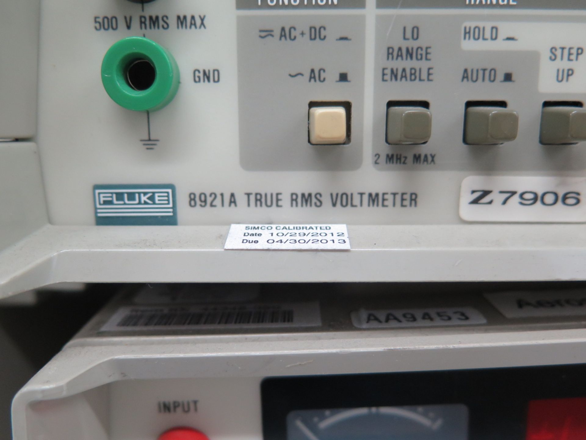 (4) Fluke mdl. 8921A True RMS Digital Volt Meters - Image 4 of 4