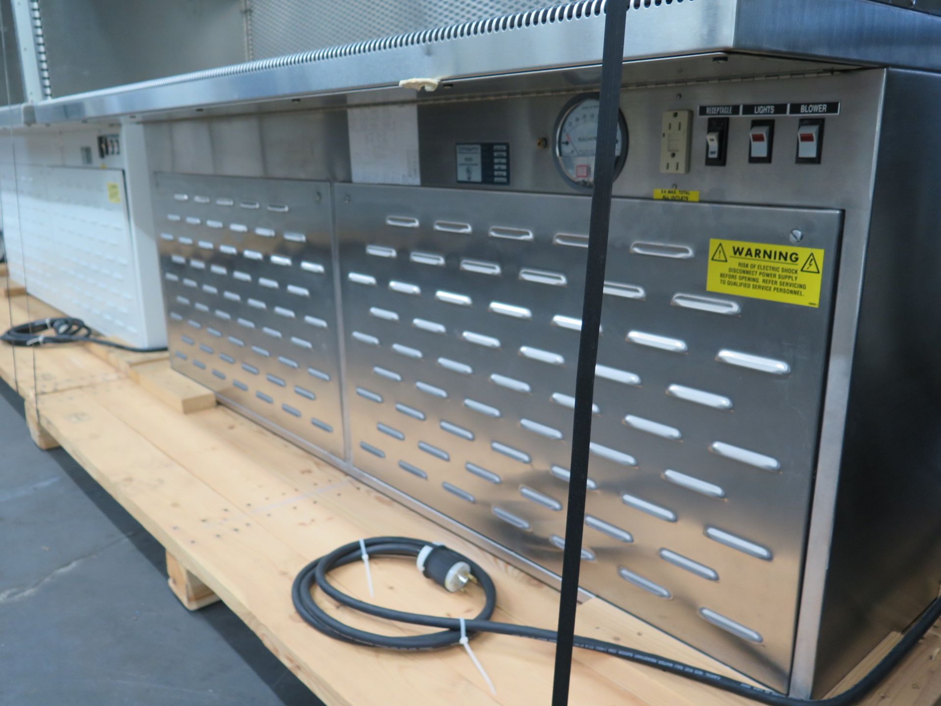 2007 Baker Co. mdl. EG-6252 Stainless Steel Laboratory Flow Hood s/n 89954 74”W x 34”D x 64”H - Image 5 of 7