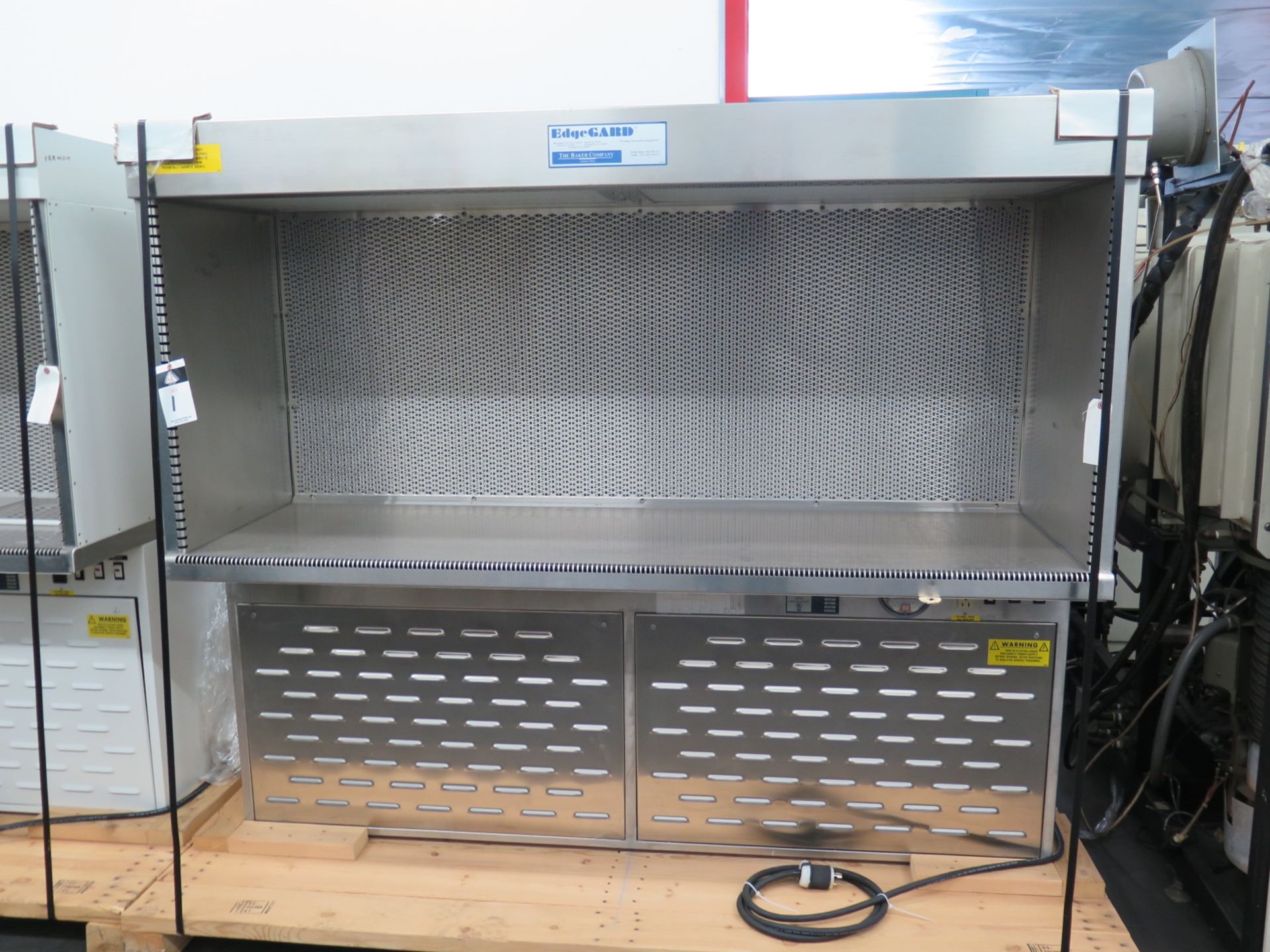 2007 Baker Co. mdl. EG-6252 Stainless Steel Laboratory Flow Hood s/n 89954 74”W x 34”D x 64”H