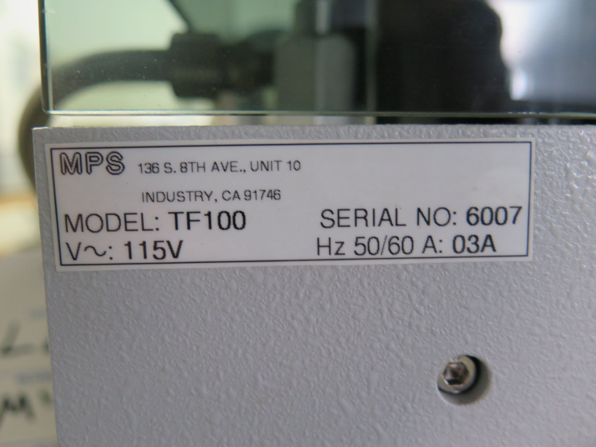 MPS mdl. TF100 Integrated Circuit Surface Screen Printer s/n 6007 - Image 8 of 8